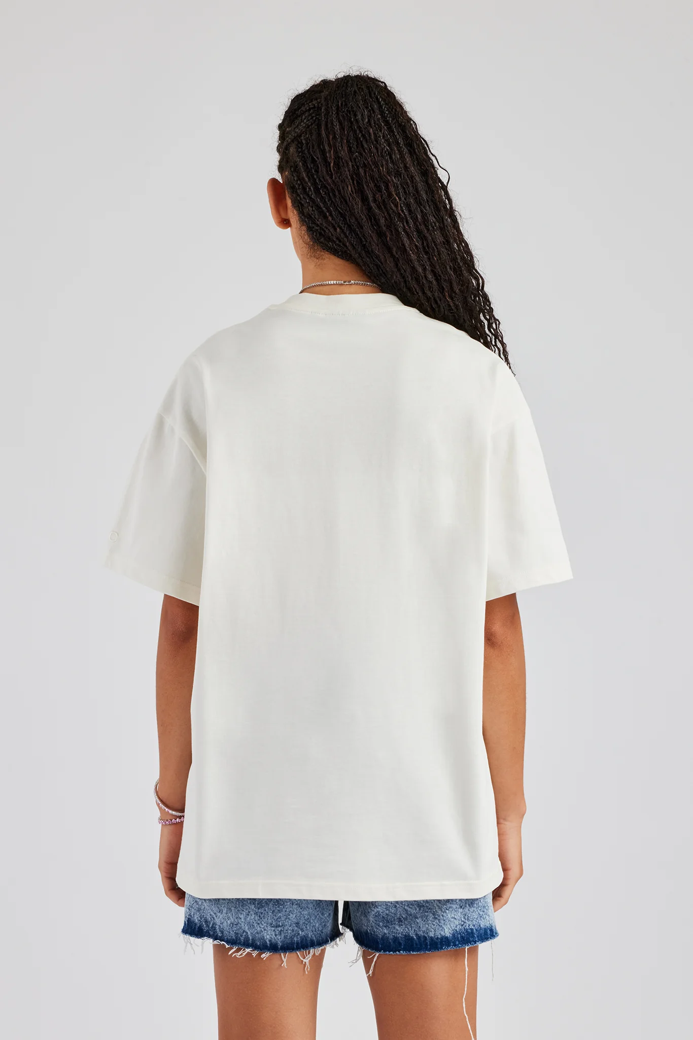 Oversized Cherry Graphic T-Shirt - Off White - Image 4