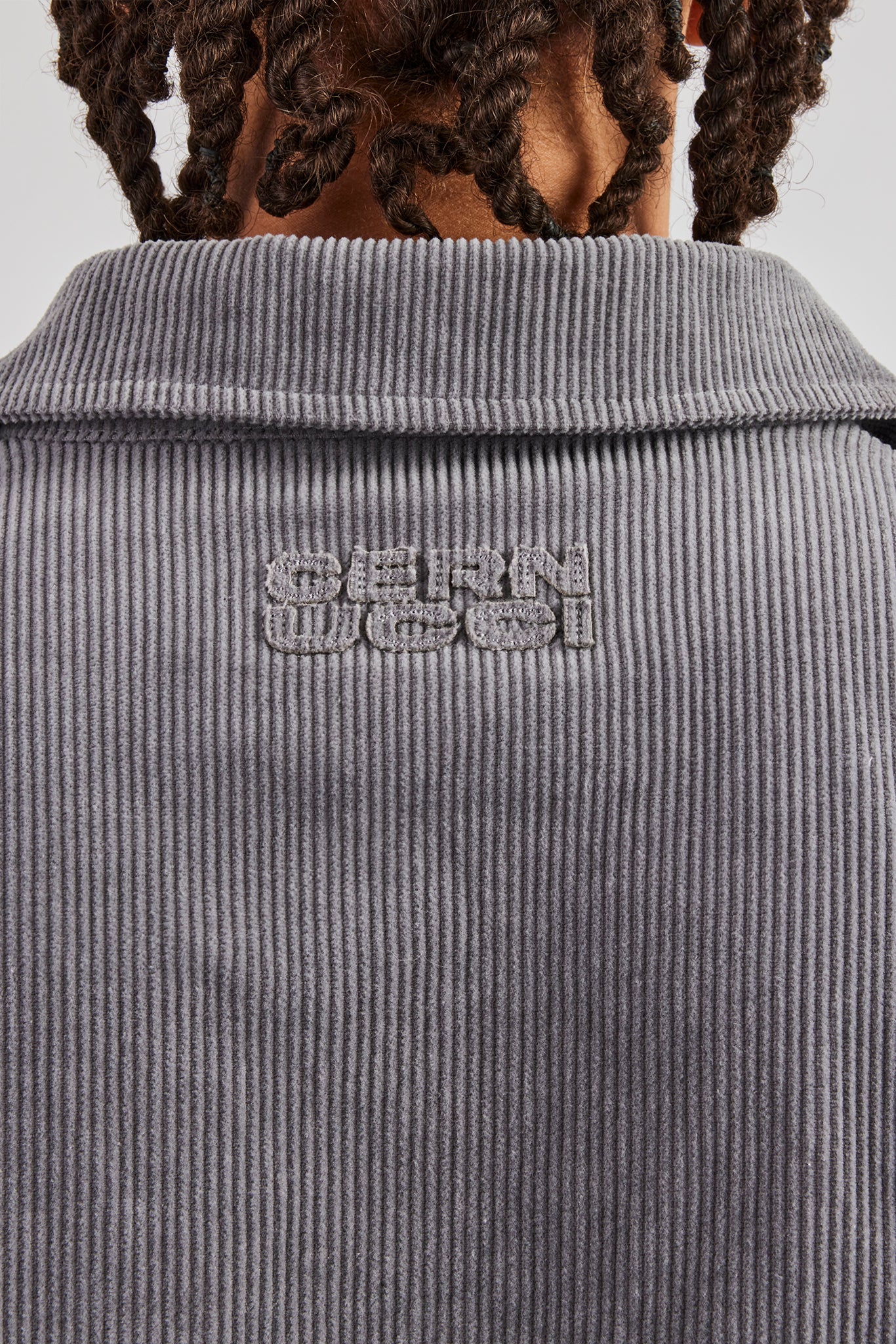 Oversized Cord Jacket - Grey - Image 3