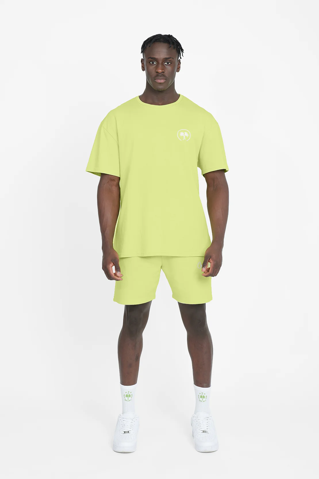 Oversized Palm Paraiso T-Shirt - Lime - Image 3
