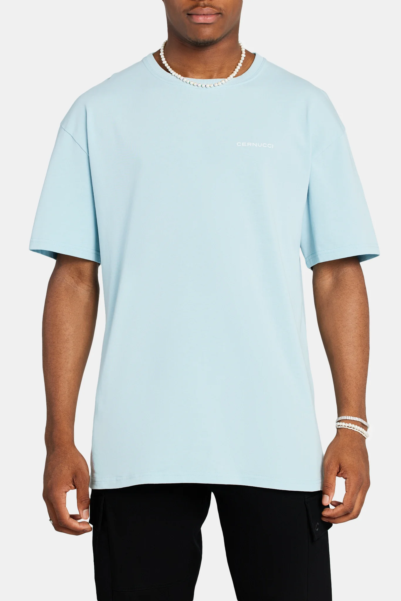 Oversized Palm T-Shirt - Blue - Image 2