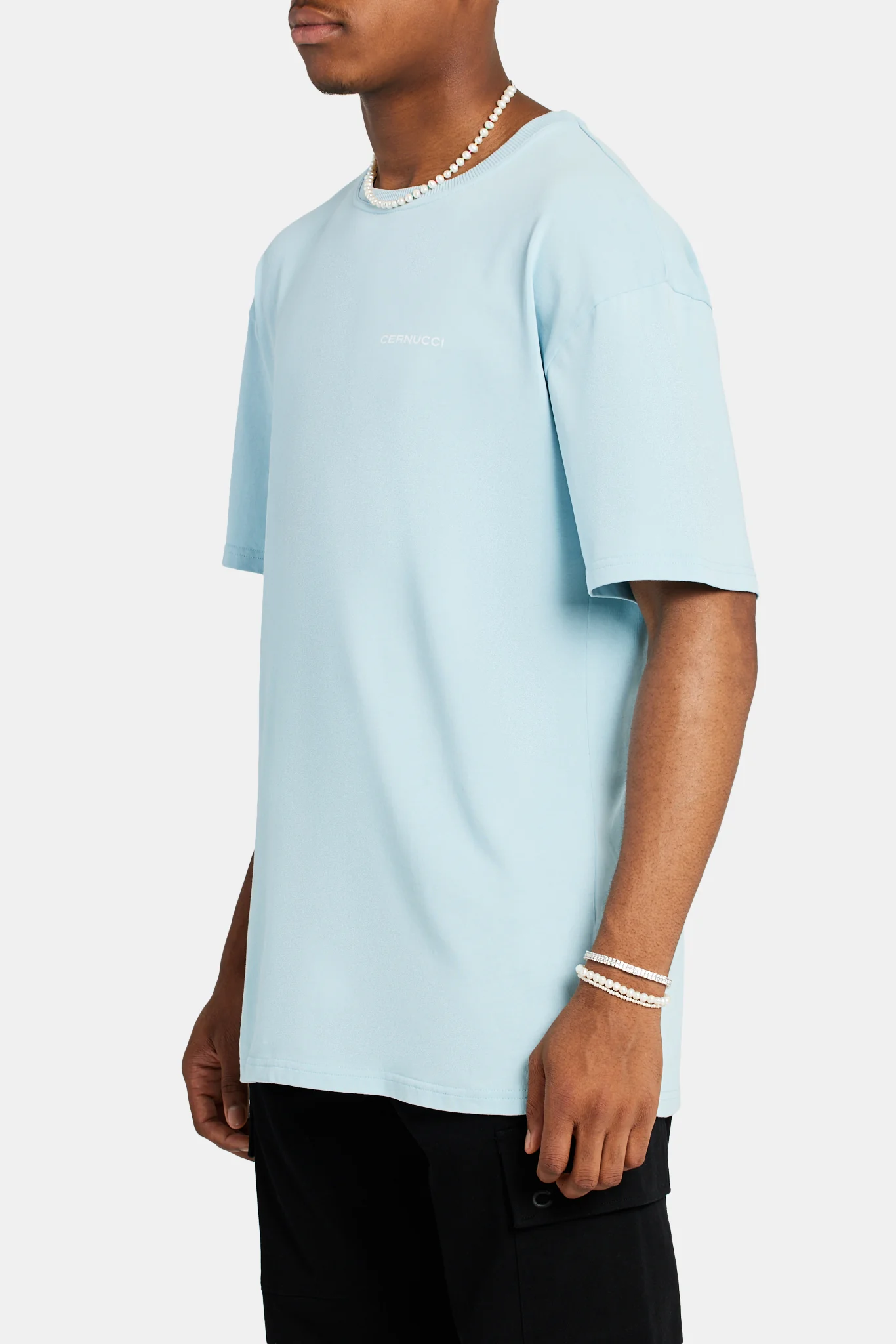 Oversized Palm T-Shirt - Blue - Image 5