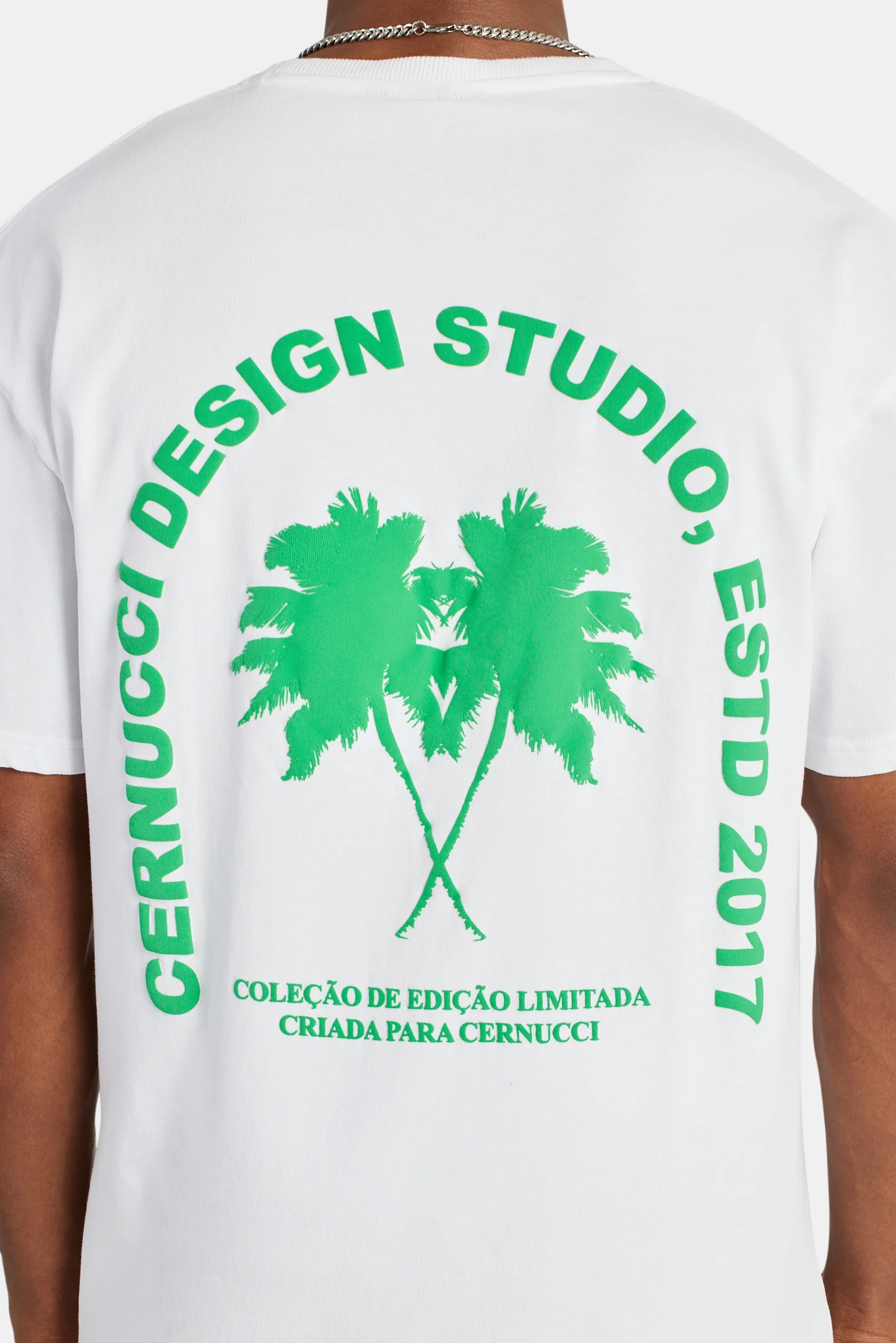 Oversized Palm T-Shirt - White - Image 4