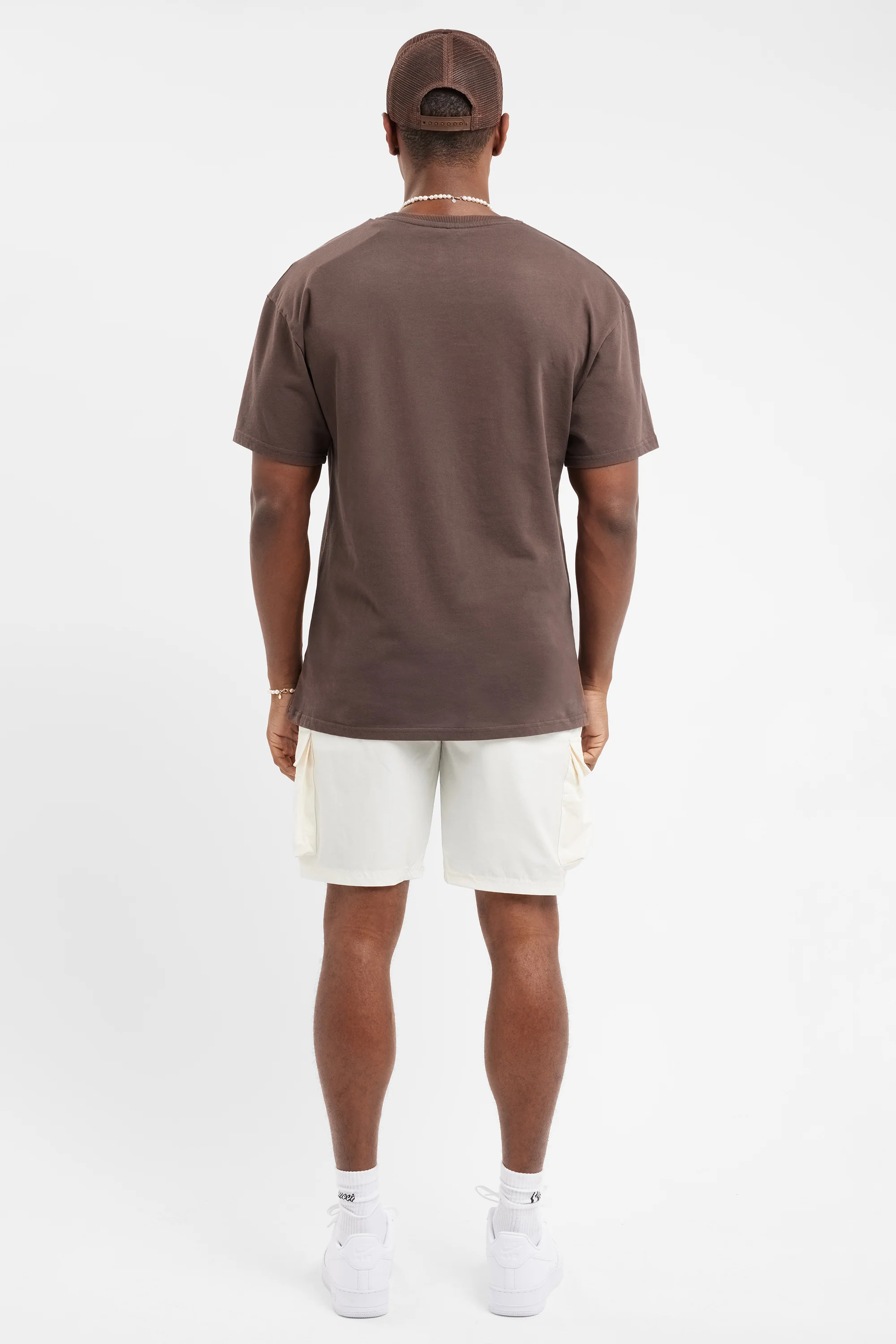 Oversized Racing Club Crest T-Shirt - Chocolate - Image 4