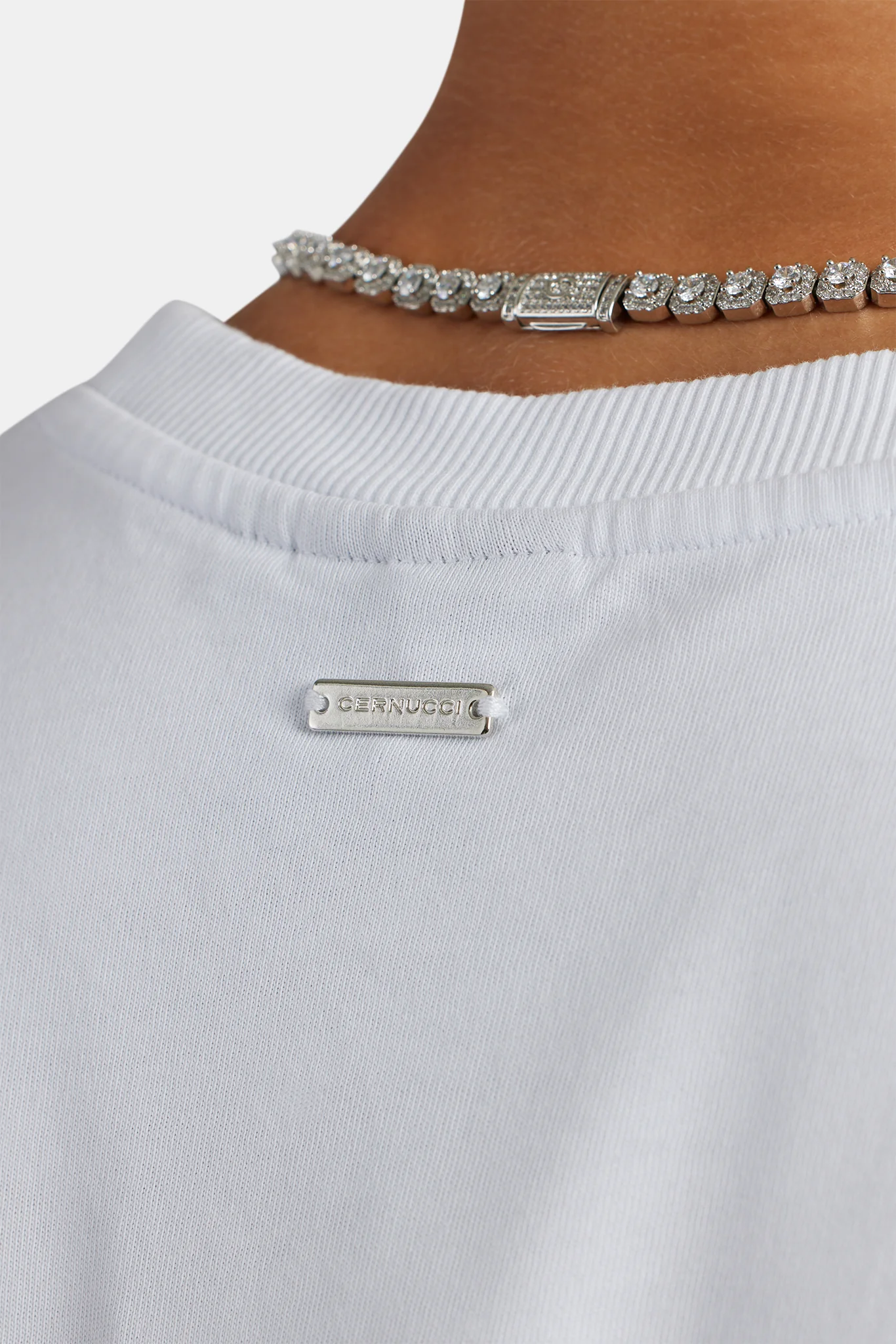 Oversized Slogan Print T-Shirt - White - Image 3