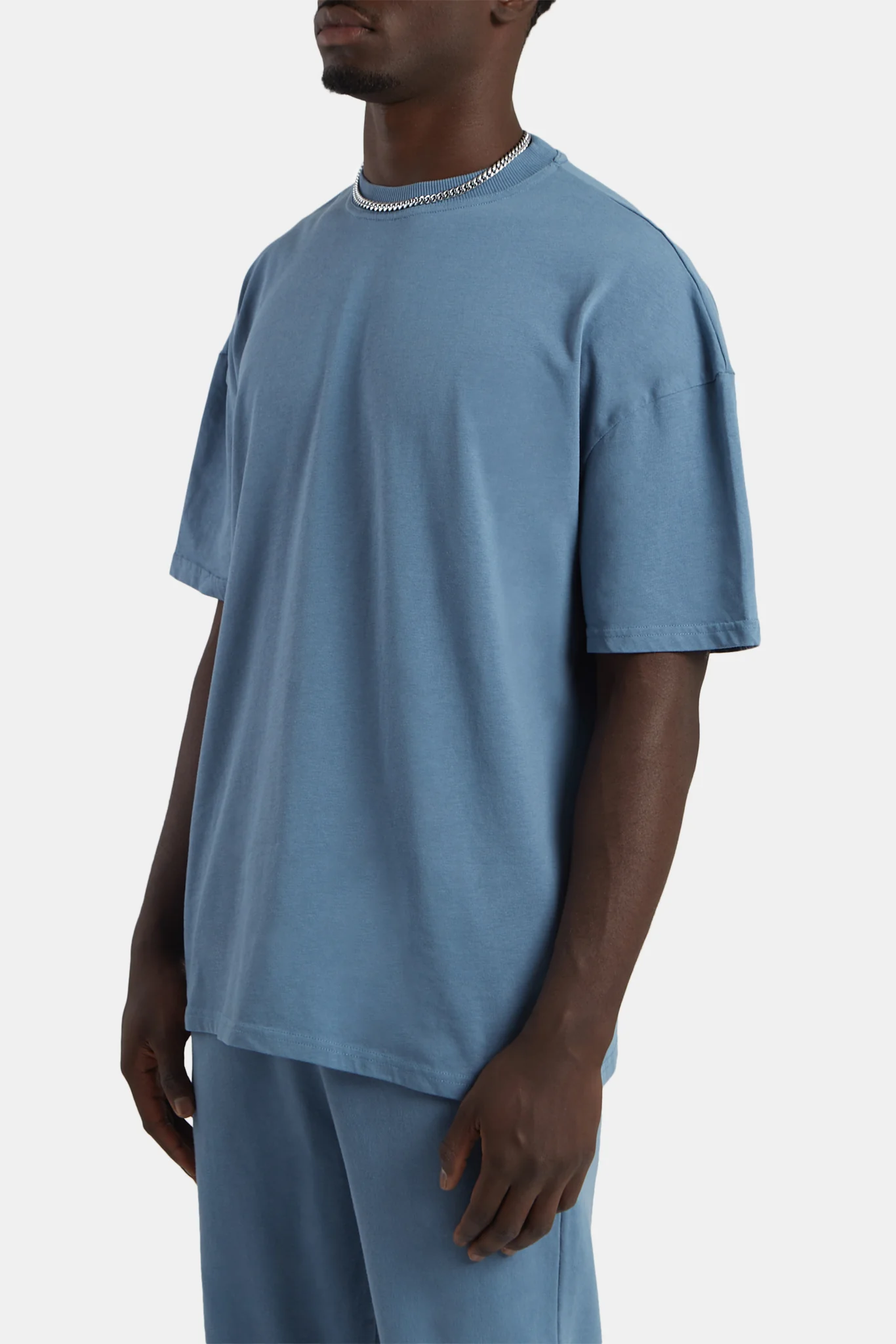 Oversized T-Shirt - Steel Blue - Image 3