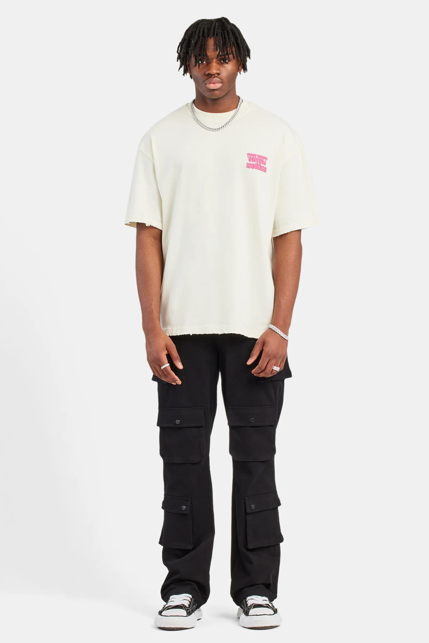 Oversized T-Shirt With Nibbling - Image 2