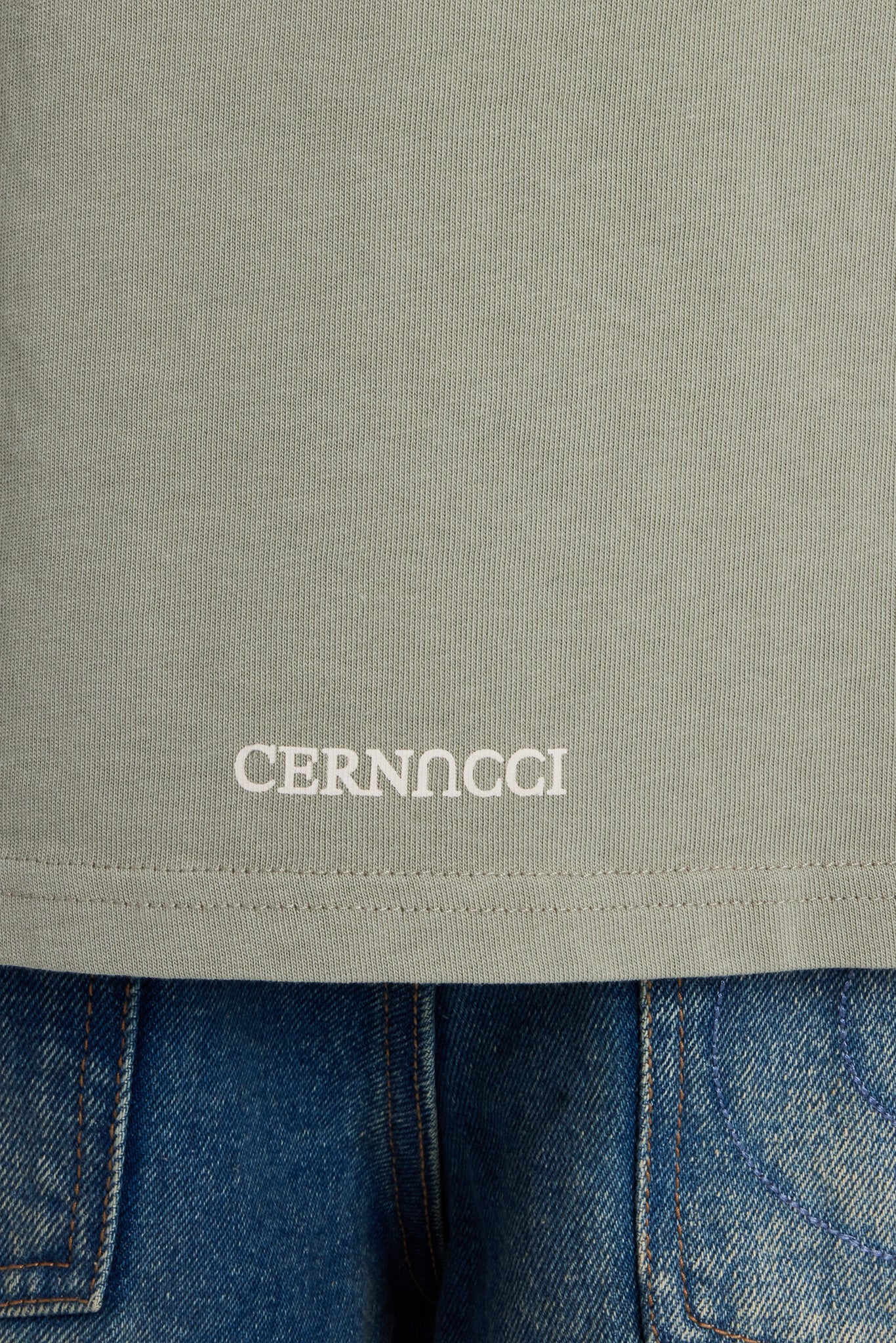 Palm Springs Text T-Shirt - Washed Sage - Image 4