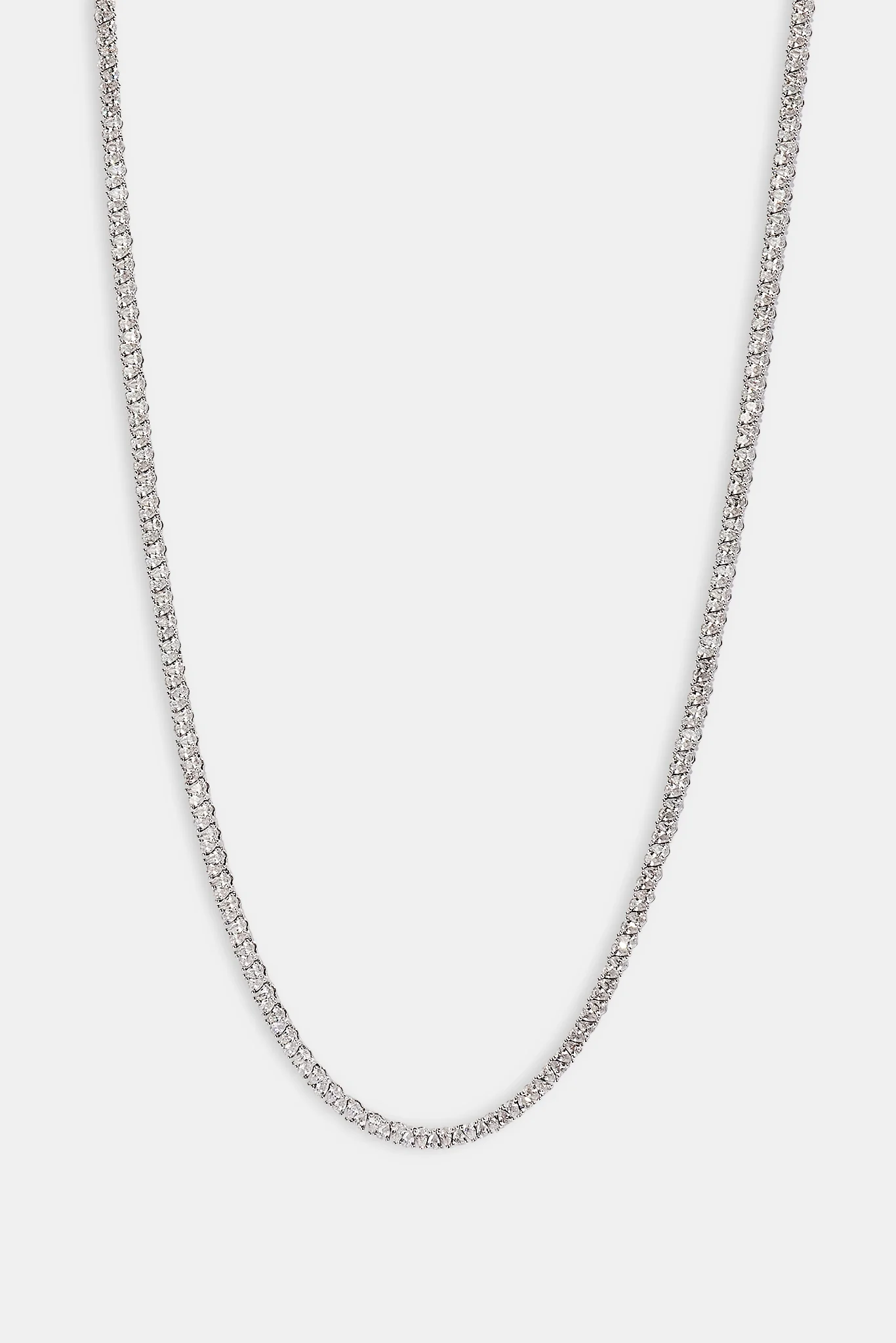 Pear Stone Tennis Chain - 3mm - White - Image 4