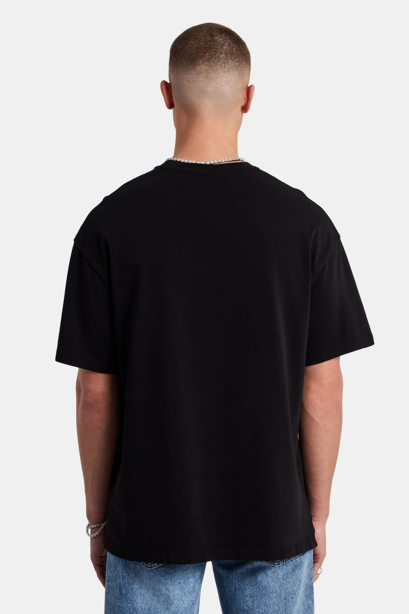 Pearl Bally Oversized T-Shirt - Black - Image 4