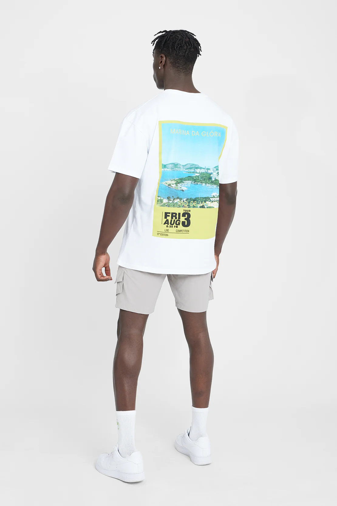 Photo Print Graphic Oversized T-Shirt - White - Image 2