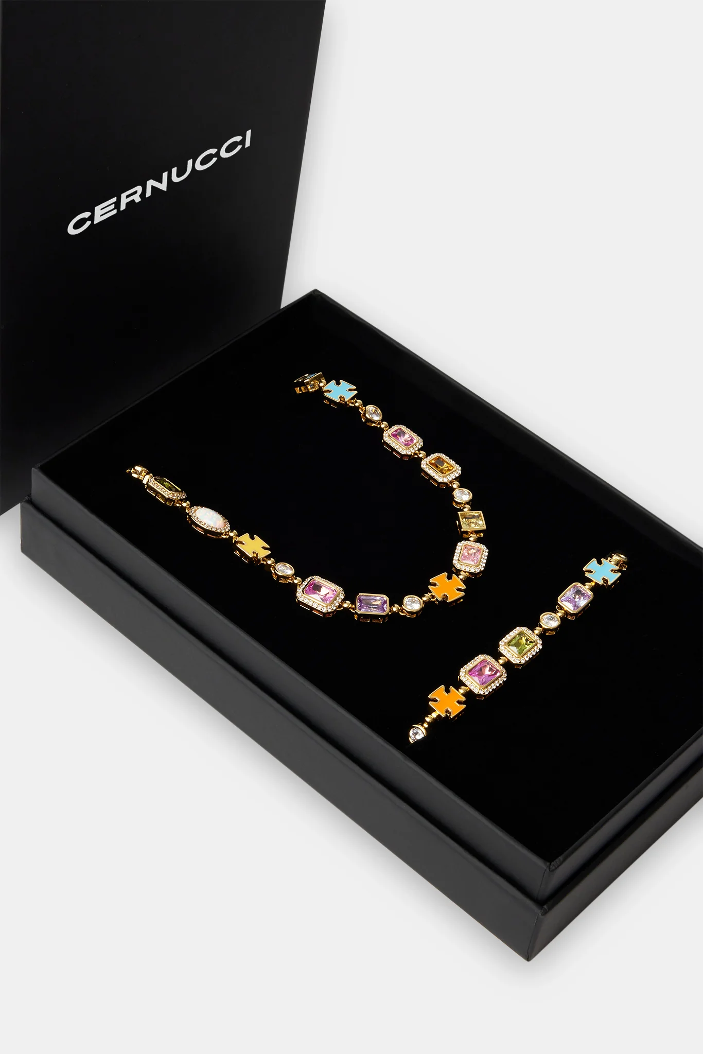 Pink Multi Gemstone Motif Gift Set - Image 2