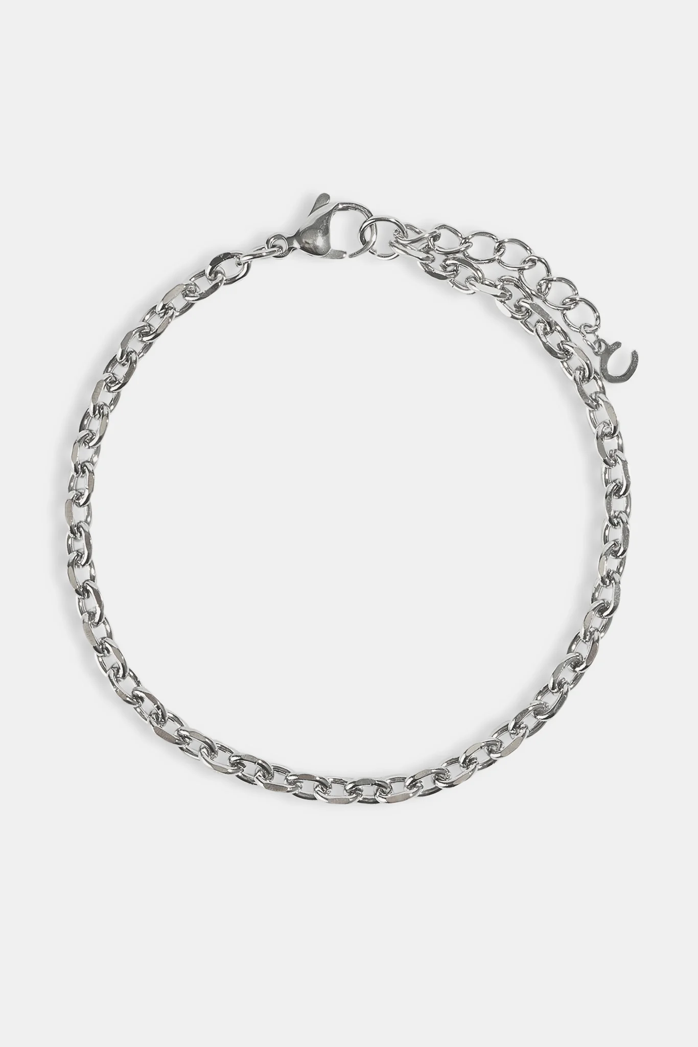 Polished Anchor Bracelet - 5mm - White - Image 3