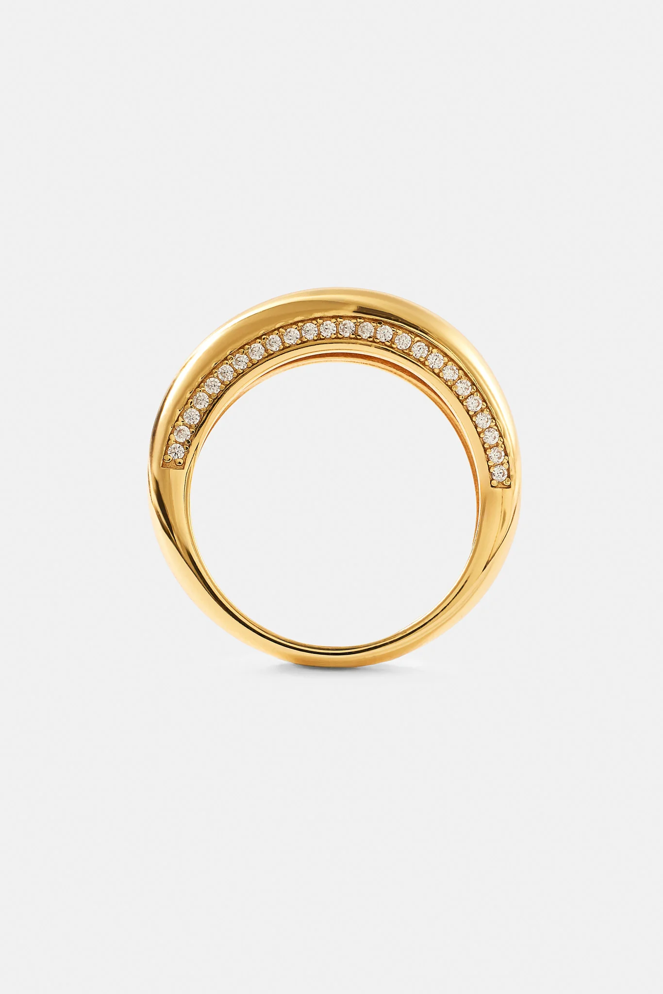 Polished Asymmetrical Band Ring - 5mm - Image 3