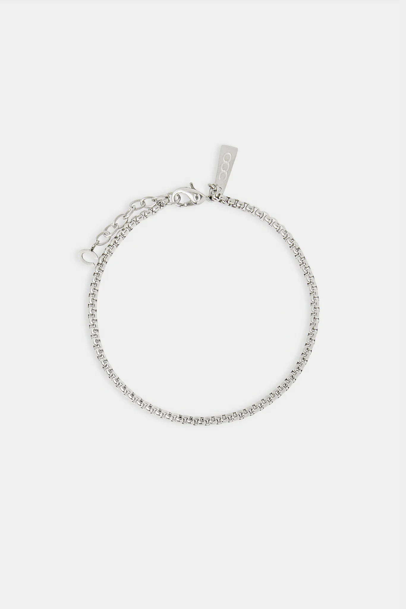 Polished Box Bracelet - 3mm - Image 2