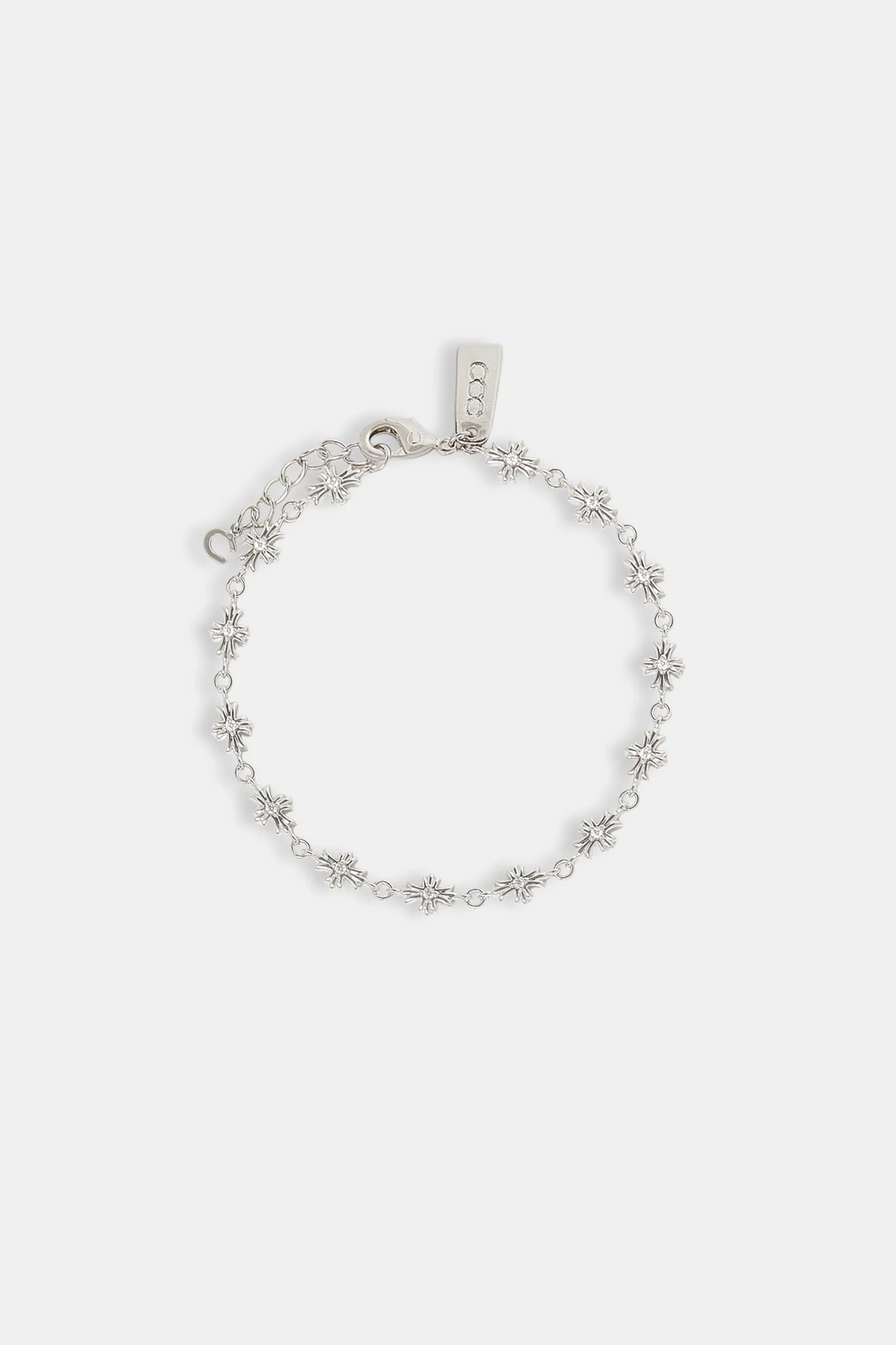 Polished Cross Bracelet - 6mm - Image 2