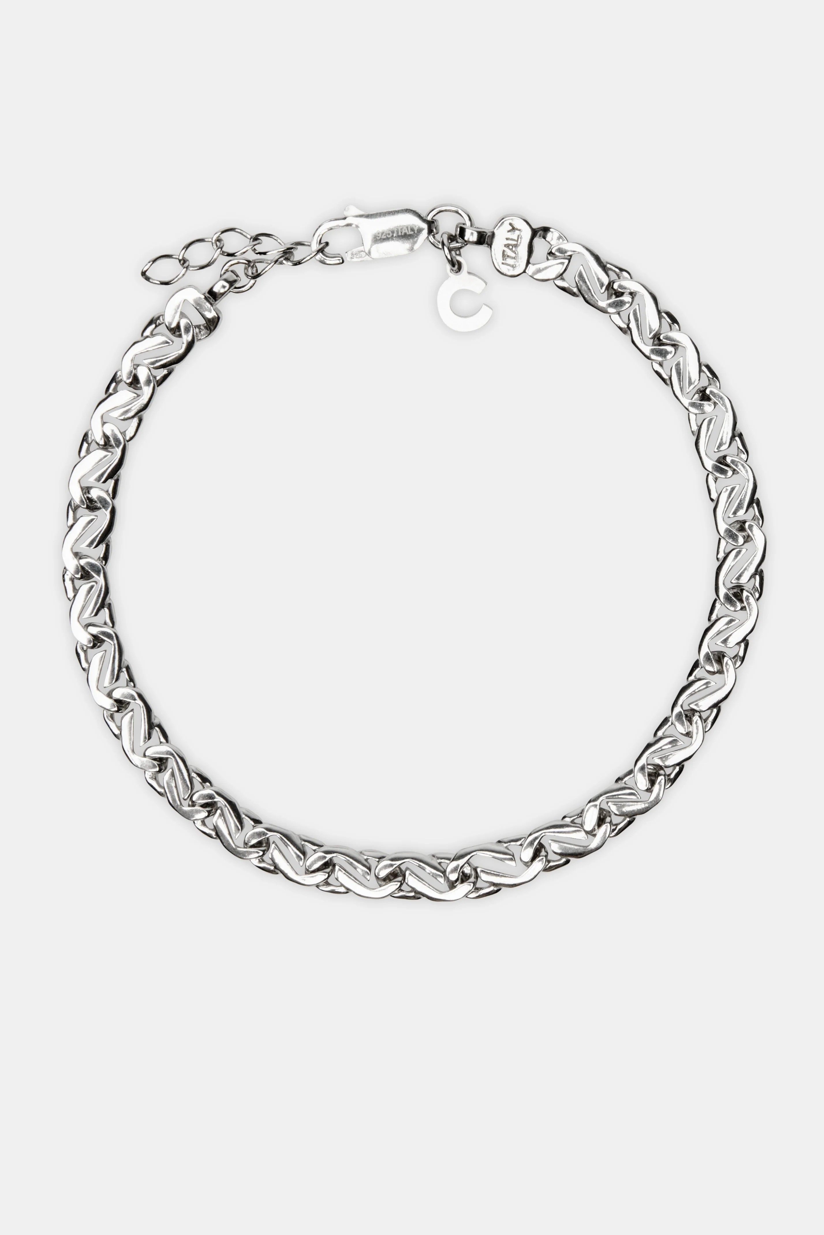 Polished Diamond Cut Bracelet - 5mm - Image 2