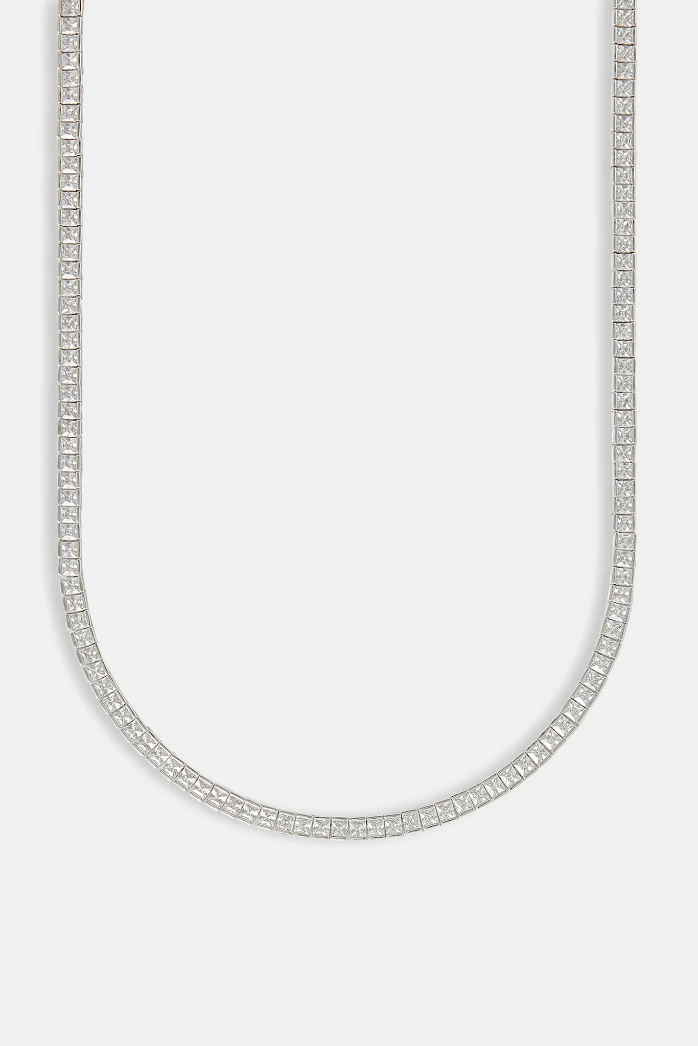 Polished Edge Square Tennis Chain - 3mm - Image 2