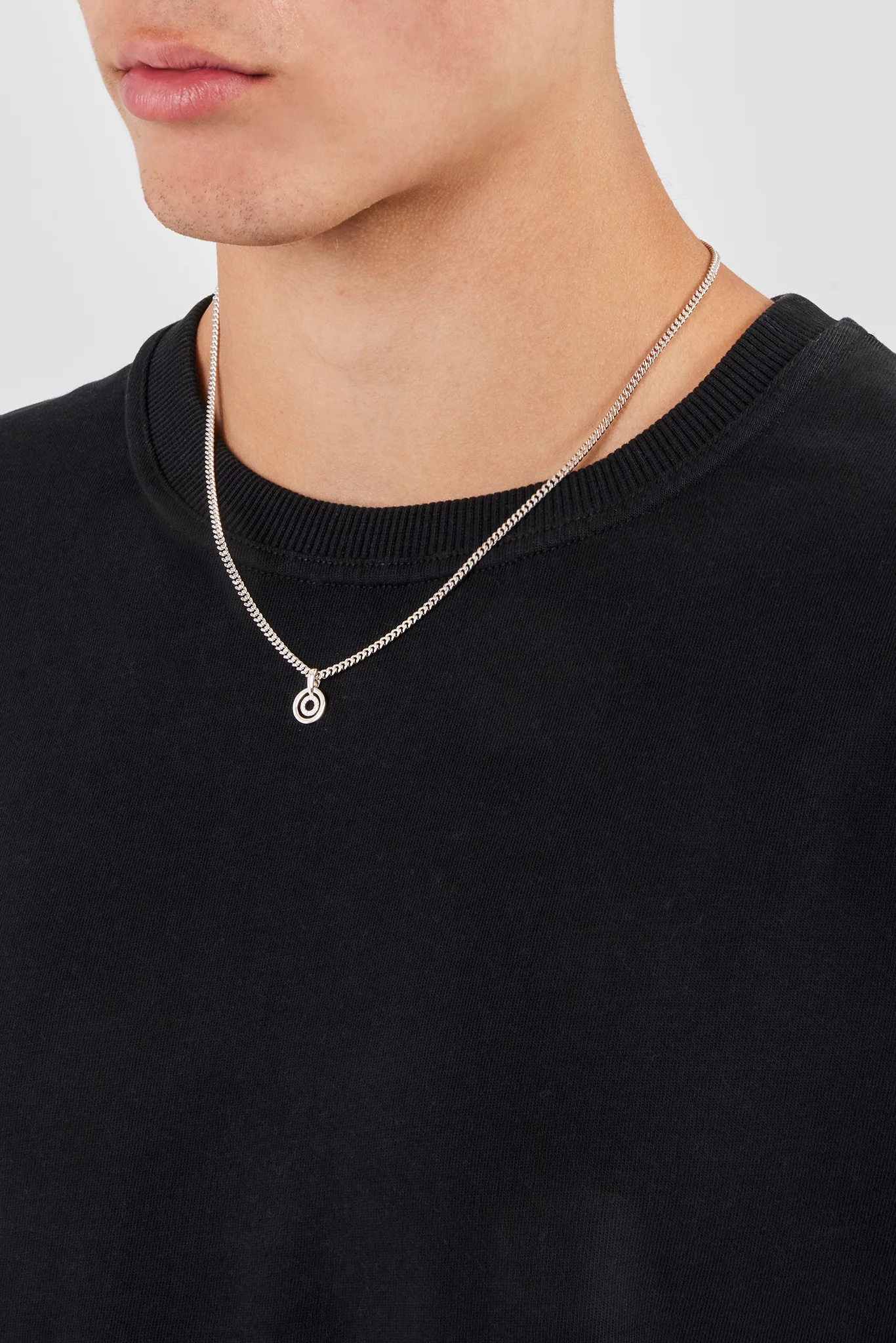 Polished & Ice Ring Necklace - 10mm - Image 3