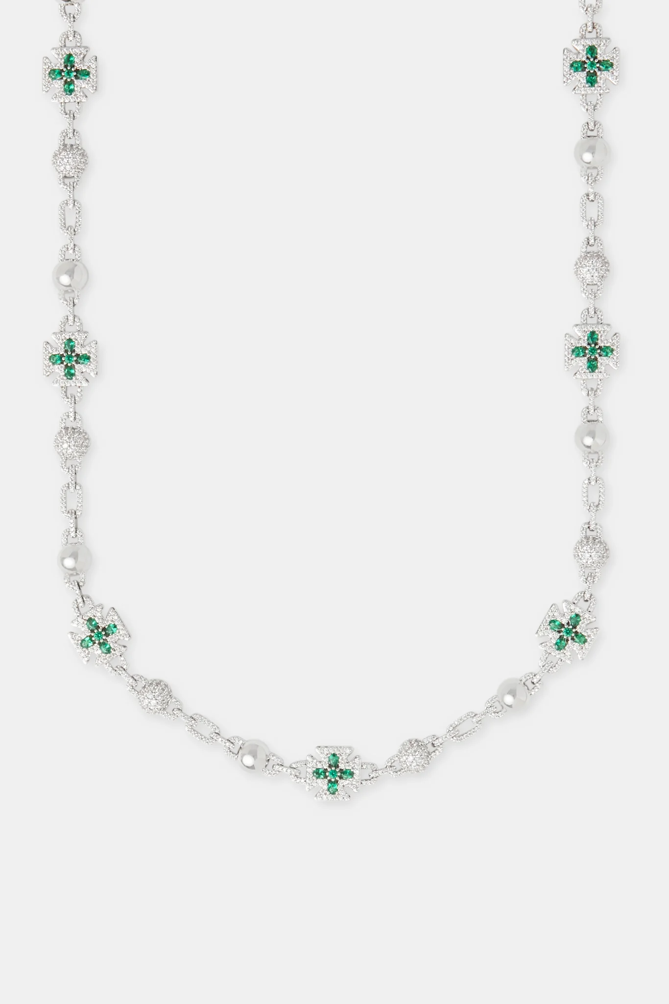 Polished & Iced Link Green Motif Chain - 10mm - Image 2
