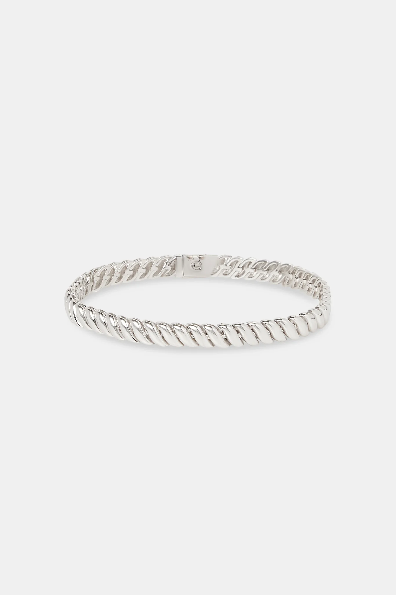 Polished Rope Link Bracelet - 6mm - Image 2