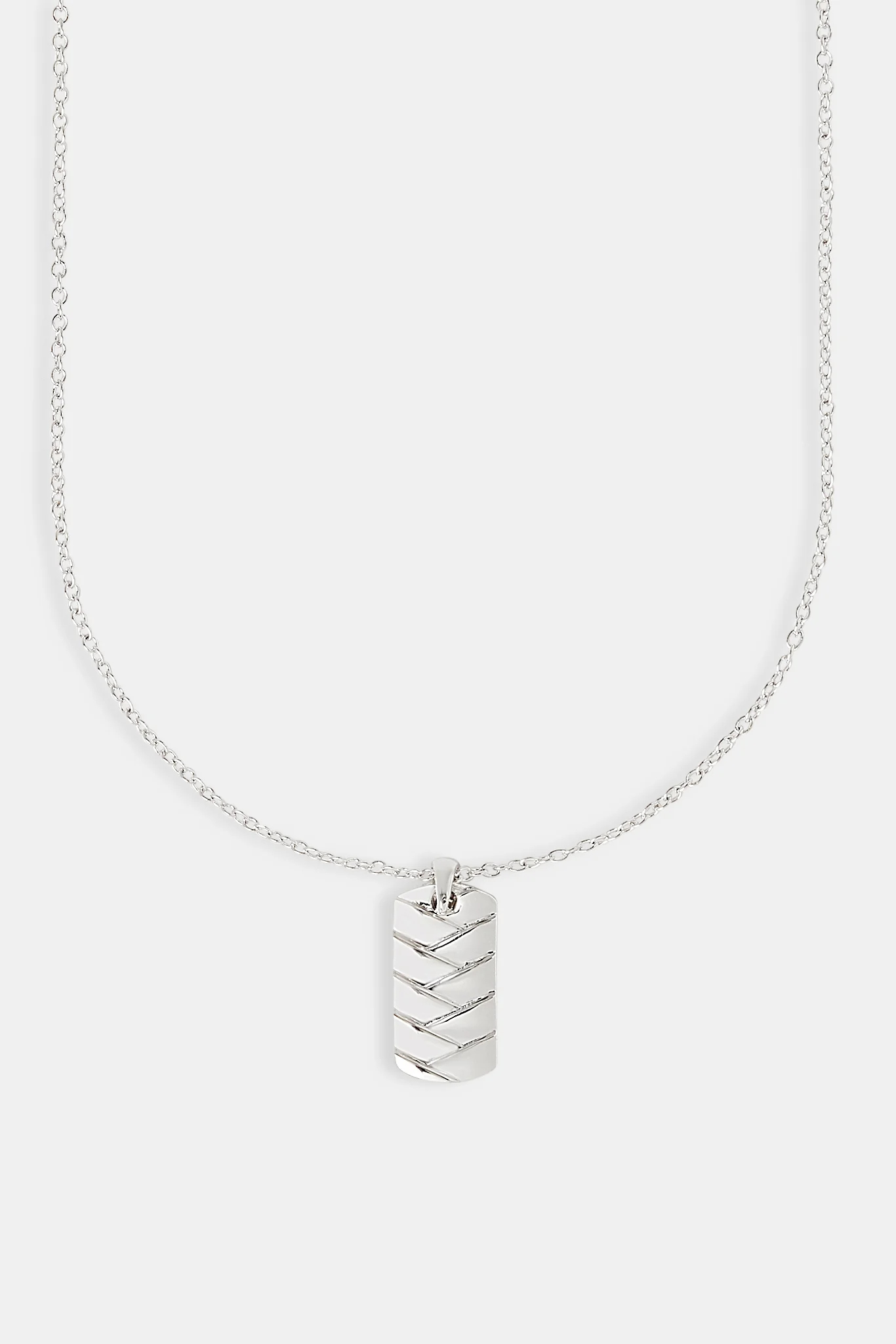 Polished Woven Dog Tag Necklace - 25mm - Image 2