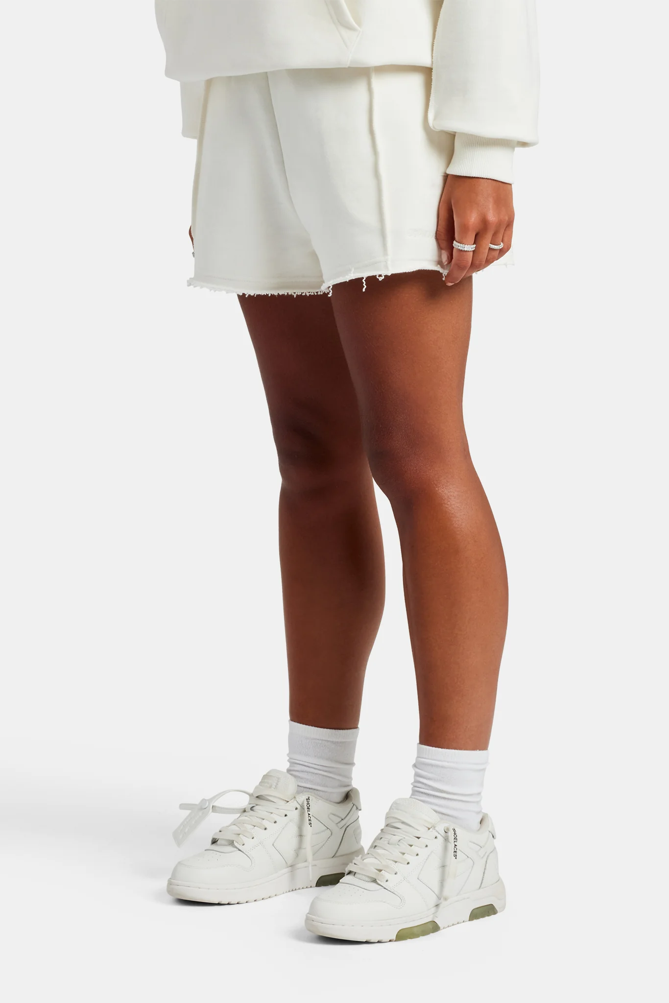 Raw Edge Short - Off White - Image 3