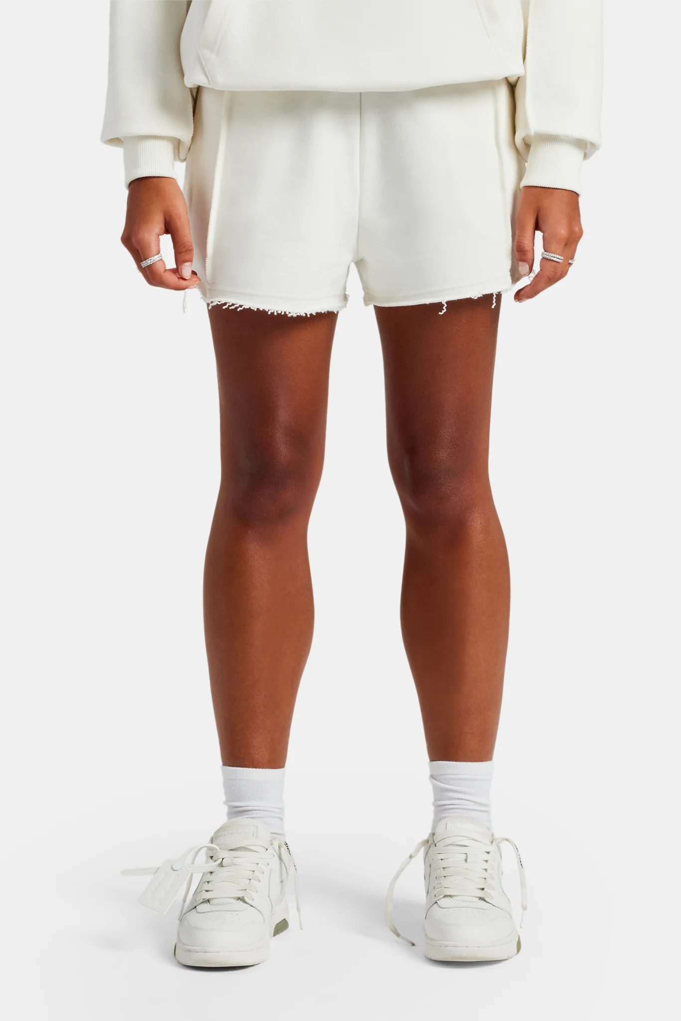 Raw Edge Short - Off White - Image 4