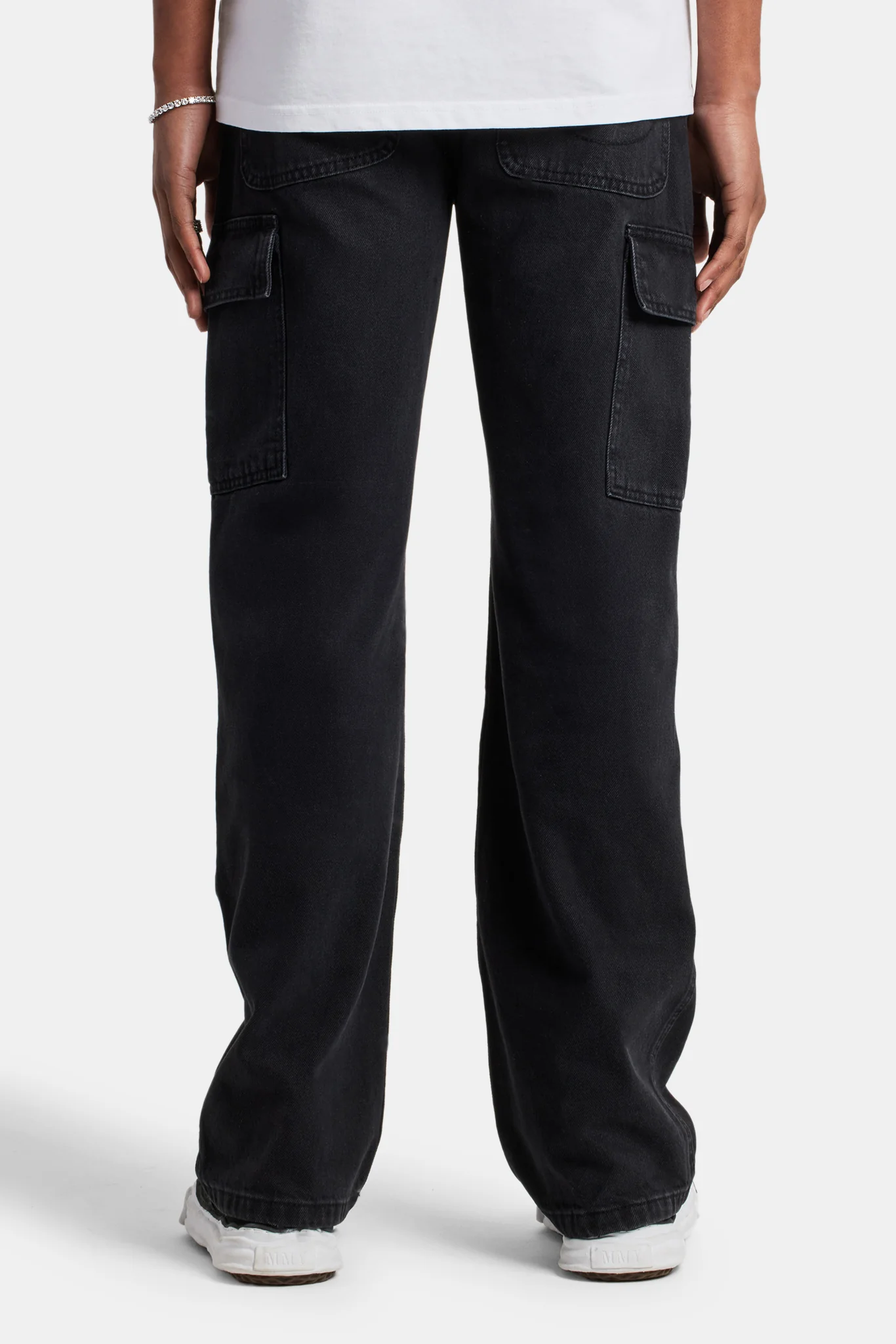 Relaxed Cargo Carpenter Jean - Black - Image 4