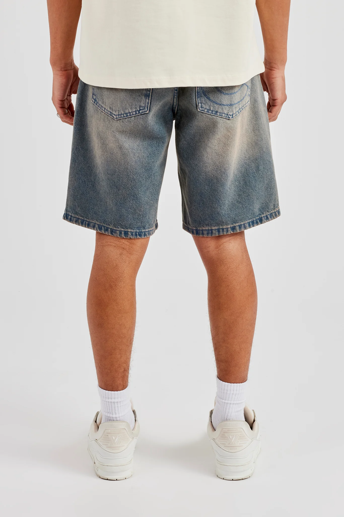 Relaxed Denim Short - Antique Wash - Image 3