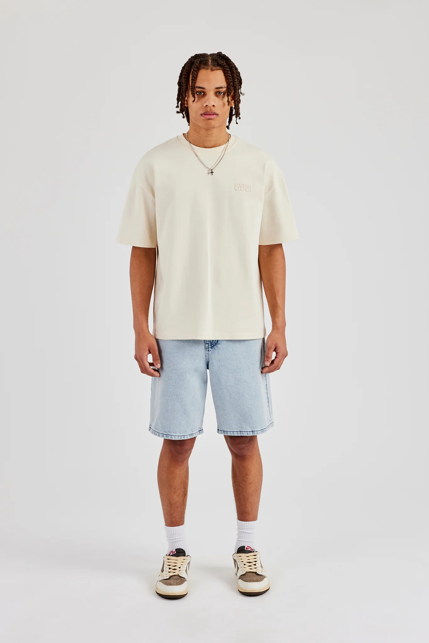 Relaxed Denim Short - Ice Blue - Image 4
