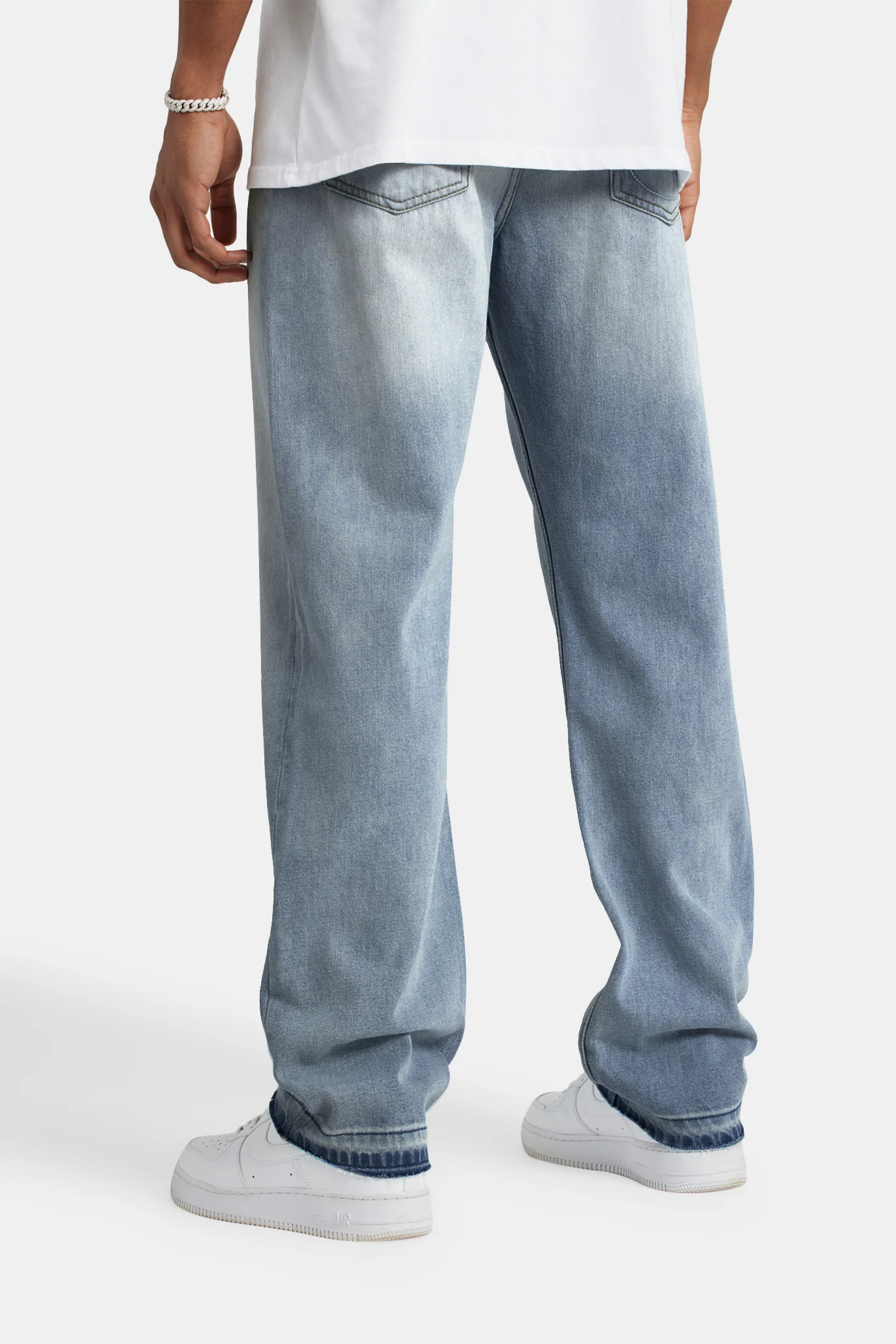 Relaxed Fit Jeans - Bleach Wash - Image 4