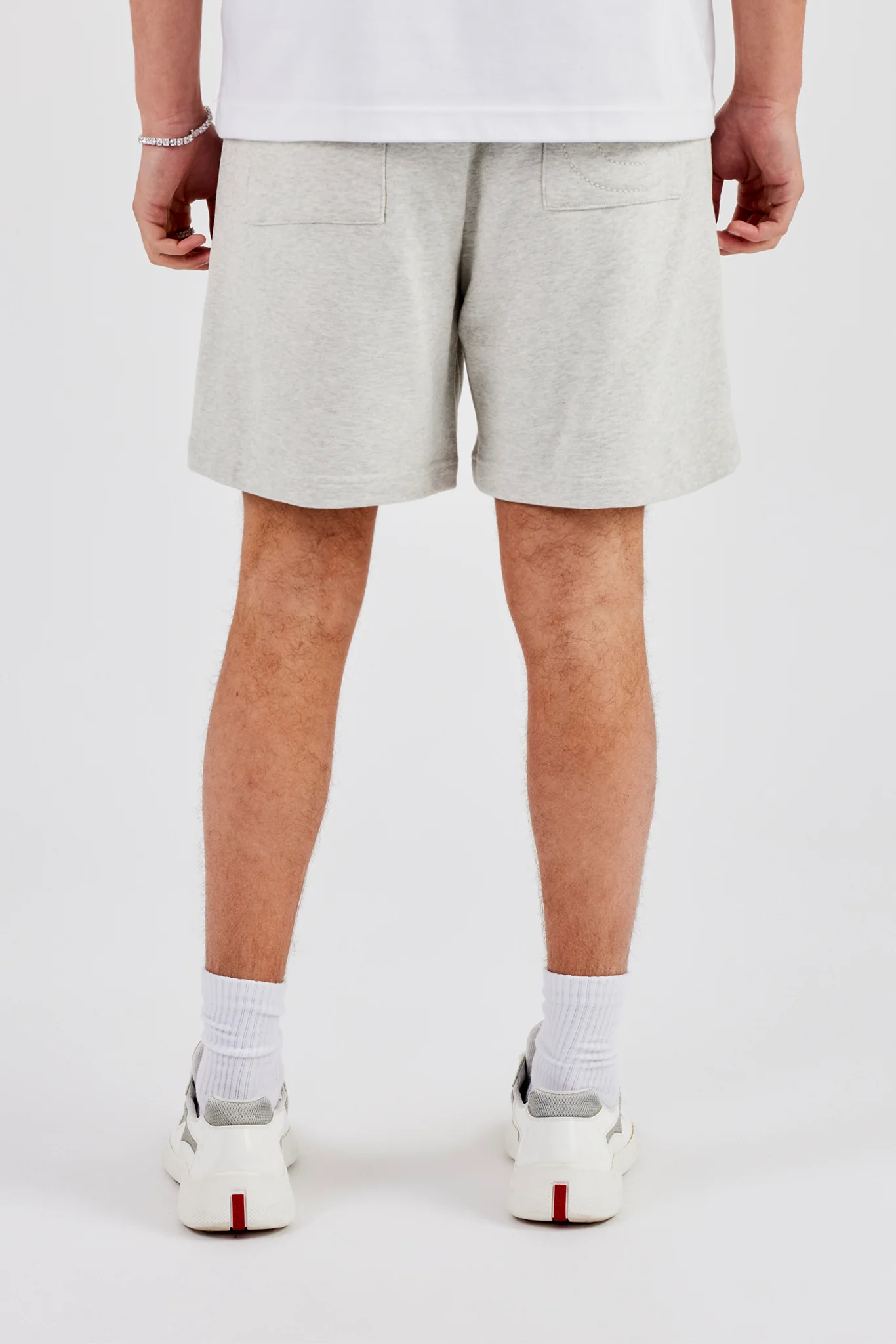 Relaxed Jersey Short - Grey Marl - Image 3