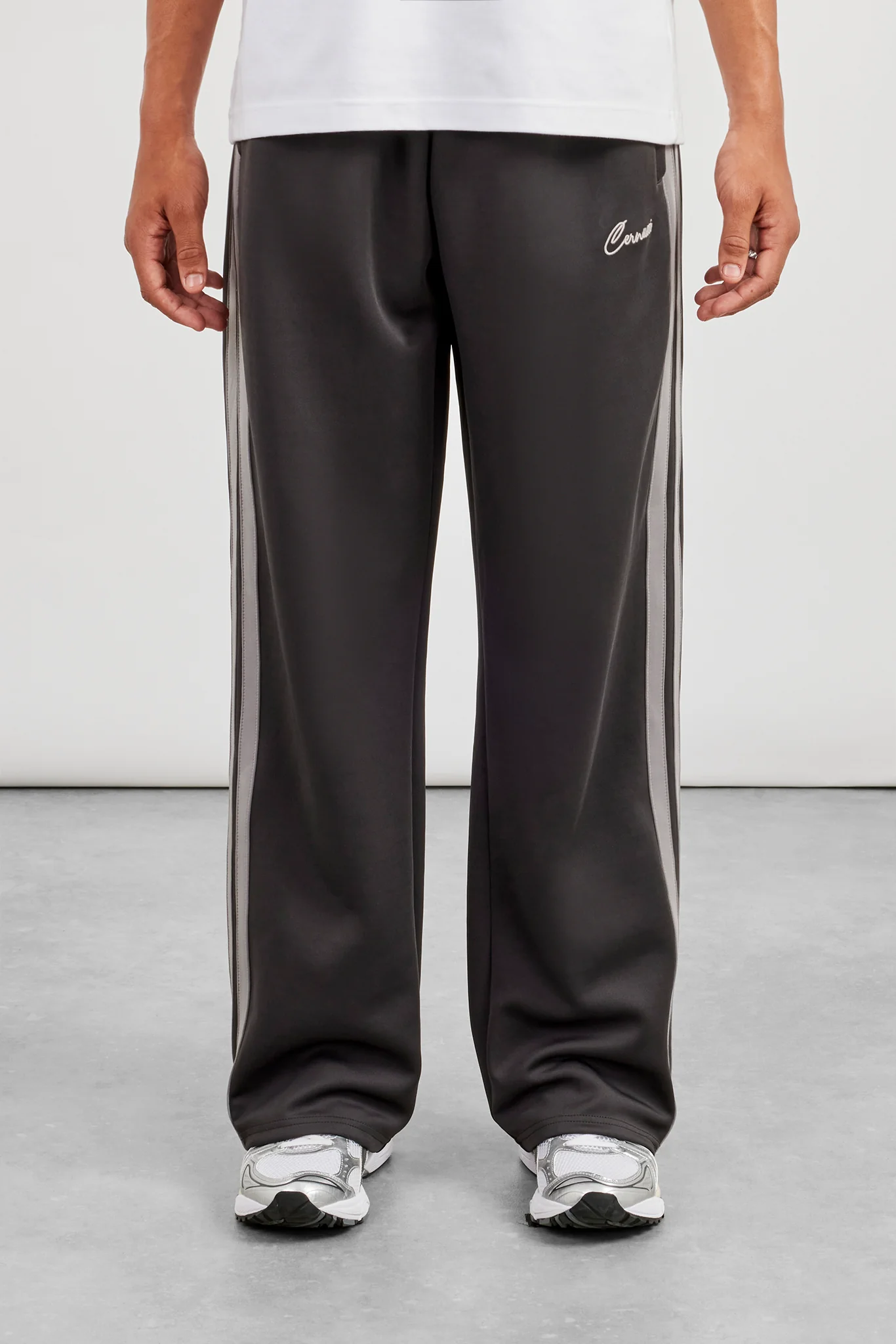 Relaxed Taping Track Pant - Charcoal - Image 3