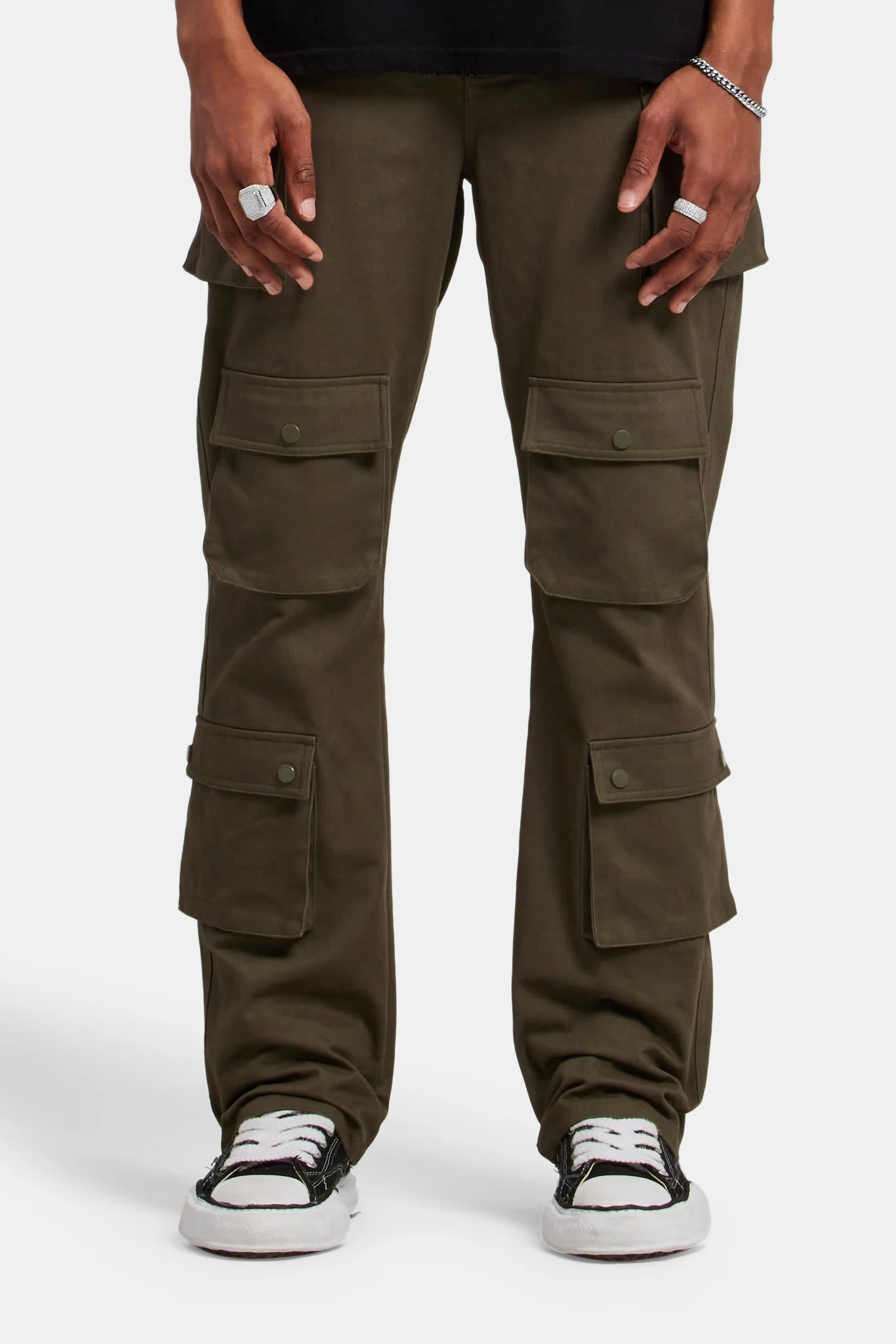 Relaxed Twill Cargo Trouser - Khaki - Image 2