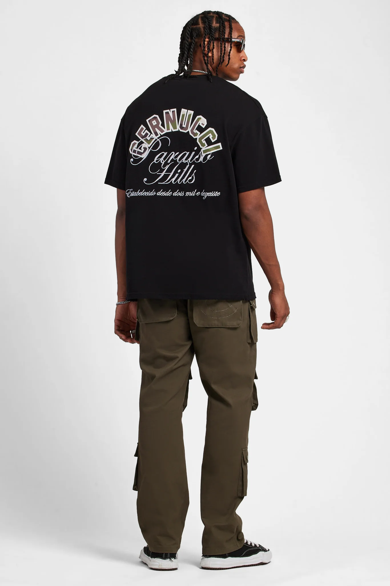 Relaxed Twill Cargo Trouser - Khaki - Image 4