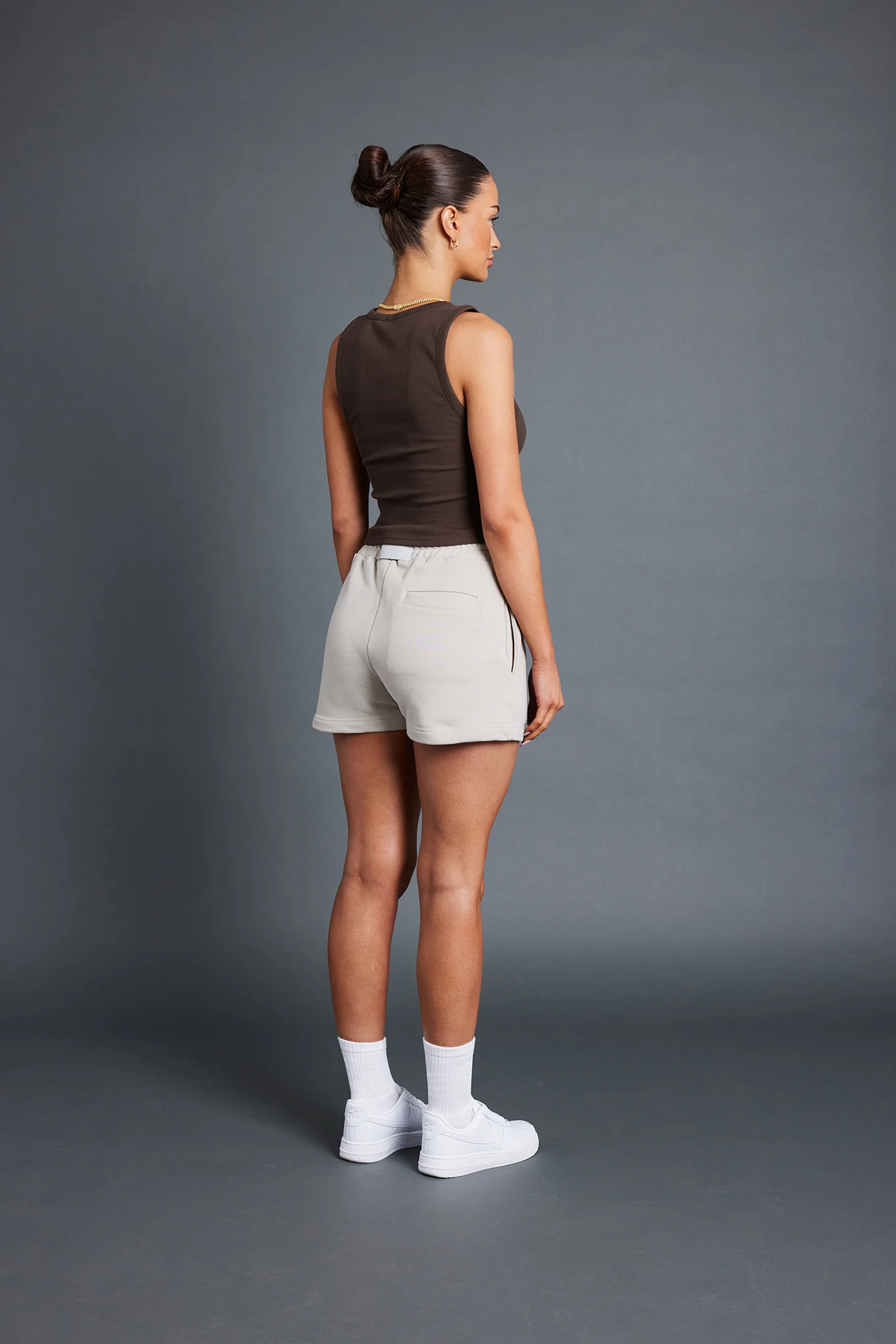 Ribbed Vest - Chocolate - Image 4