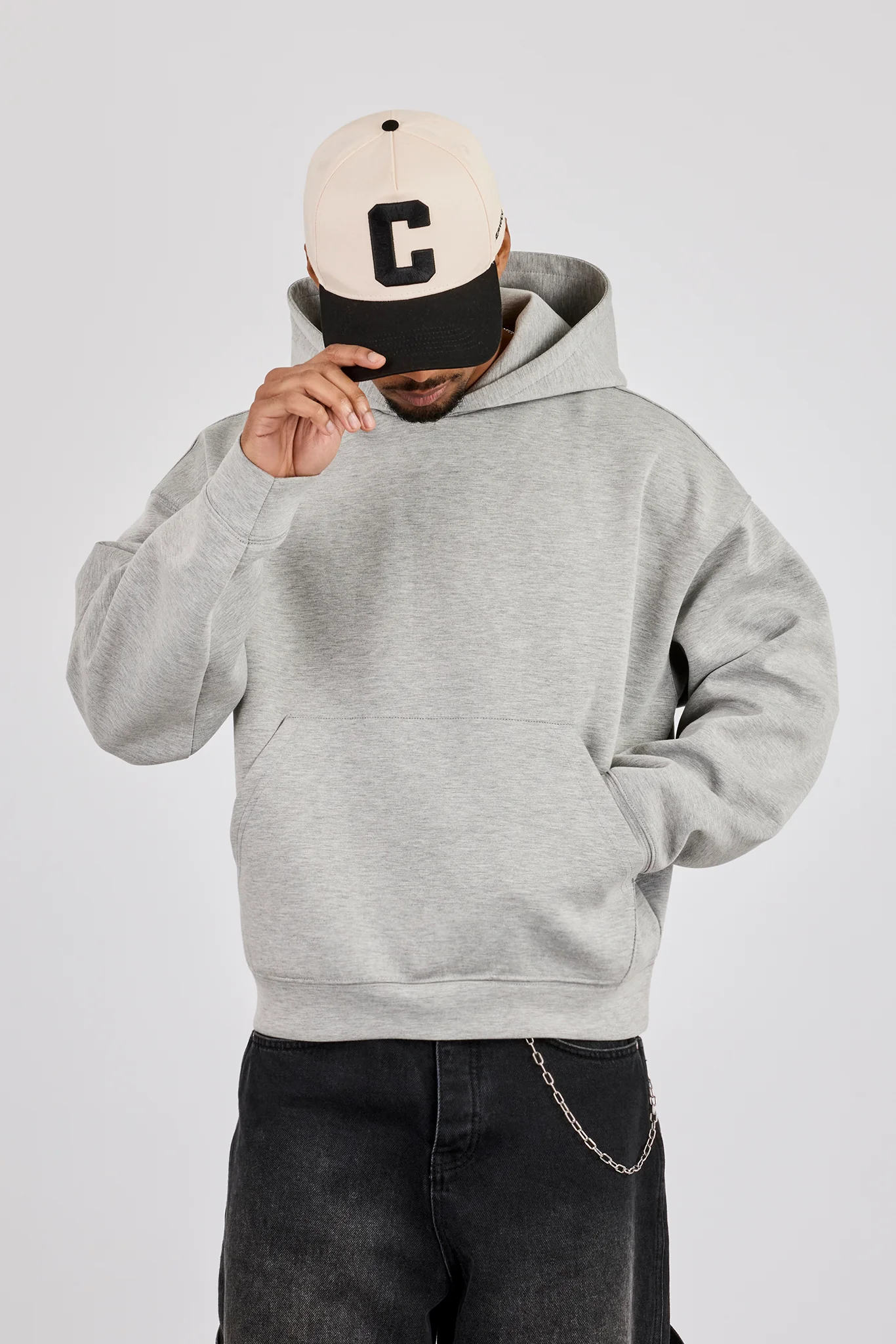 Scuba Boxy Hoodie - Grey - Image 2