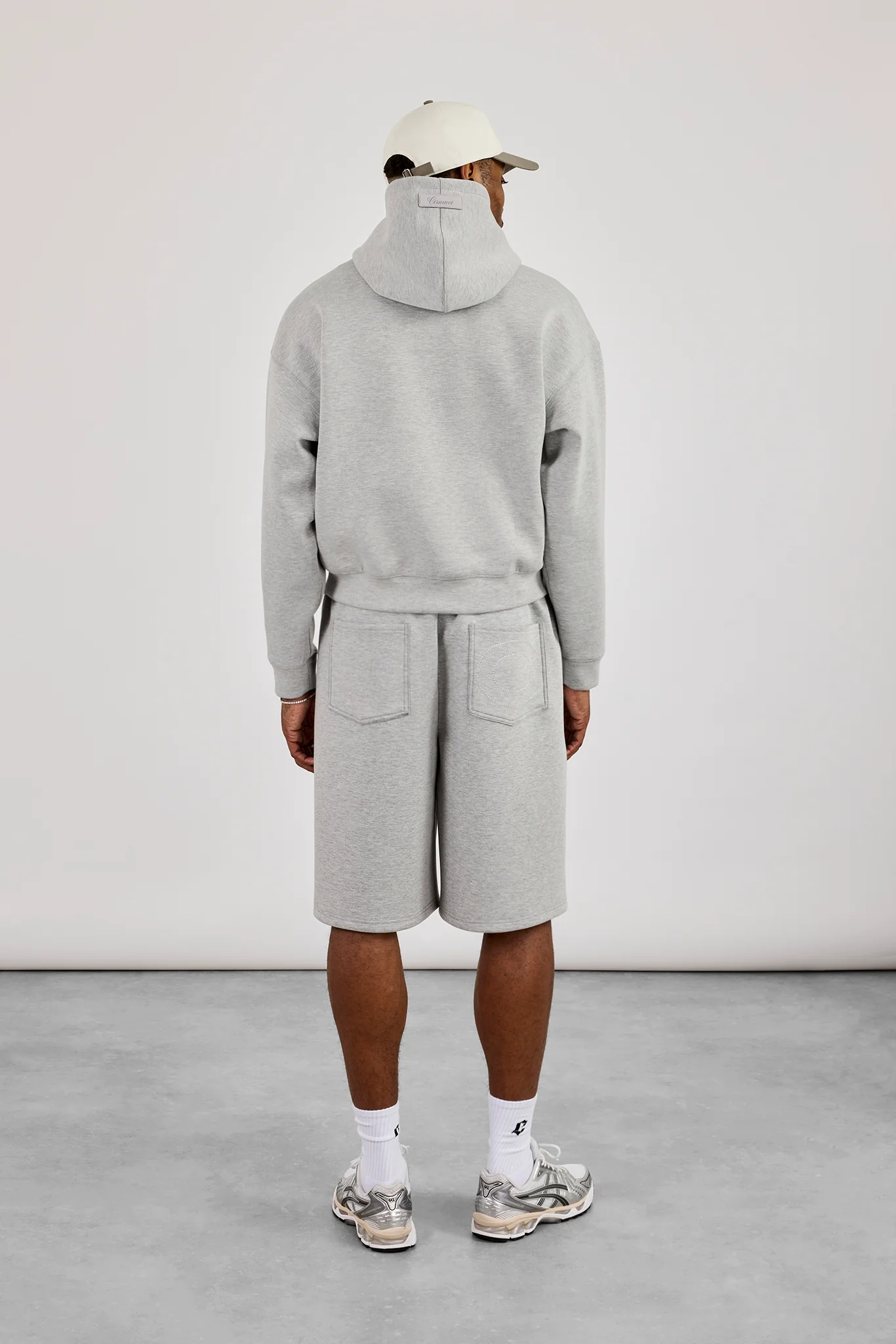 Scuba Boxy Hoodie & Jort - Grey - Image 3
