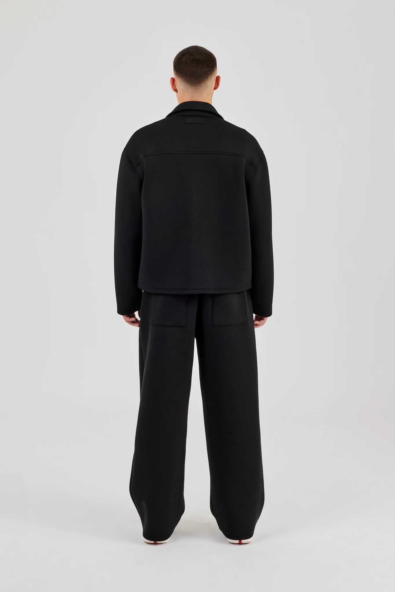 Scuba Harrington Jacket & Baggy Fit Trouser - Black - Image 4