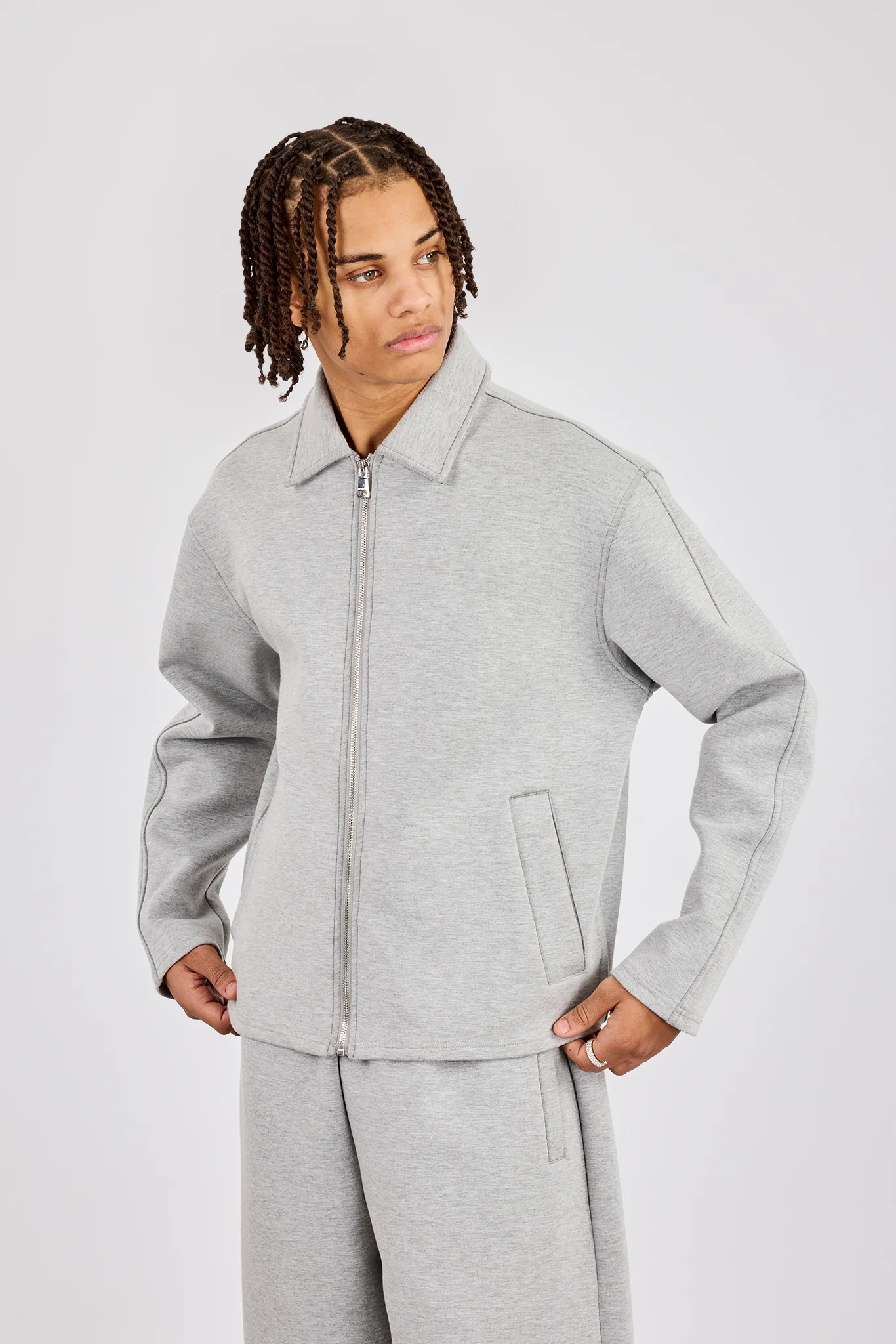 Scuba Harrington Jacket - Grey - Image 2