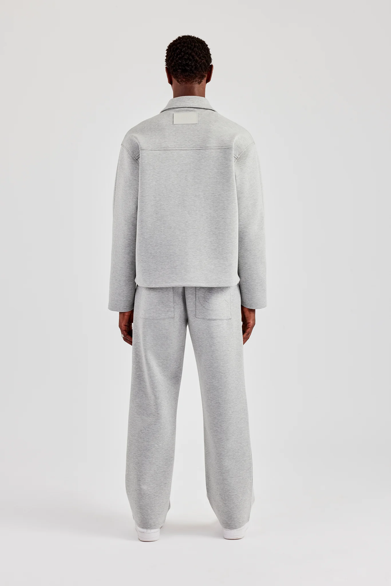 Scuba Harrington Jacket & Relaxed Trouser - Grey - Image 4