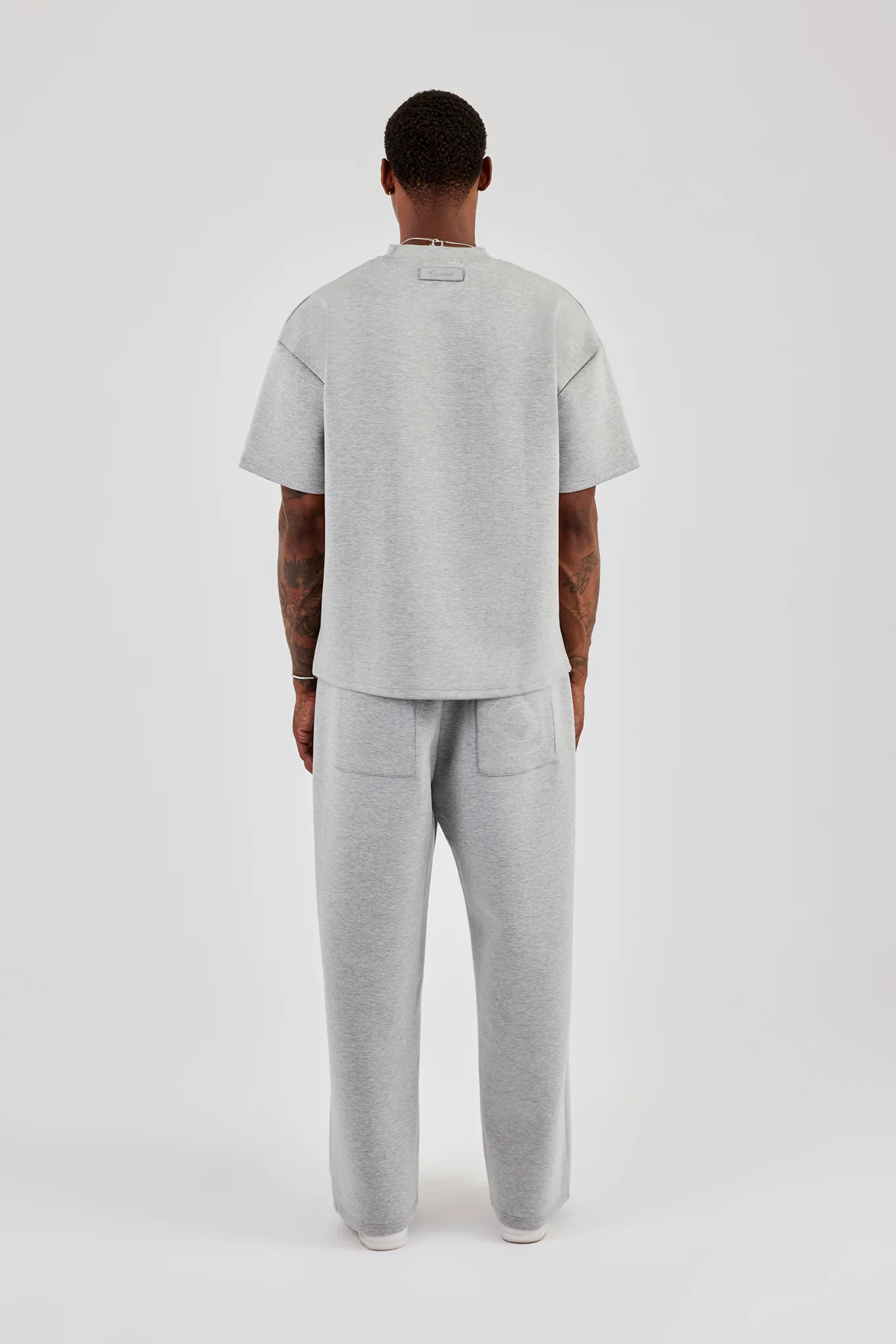 Scuba Oversized T-Shirt & Baggy Fit Trouser - Grey - Image 3