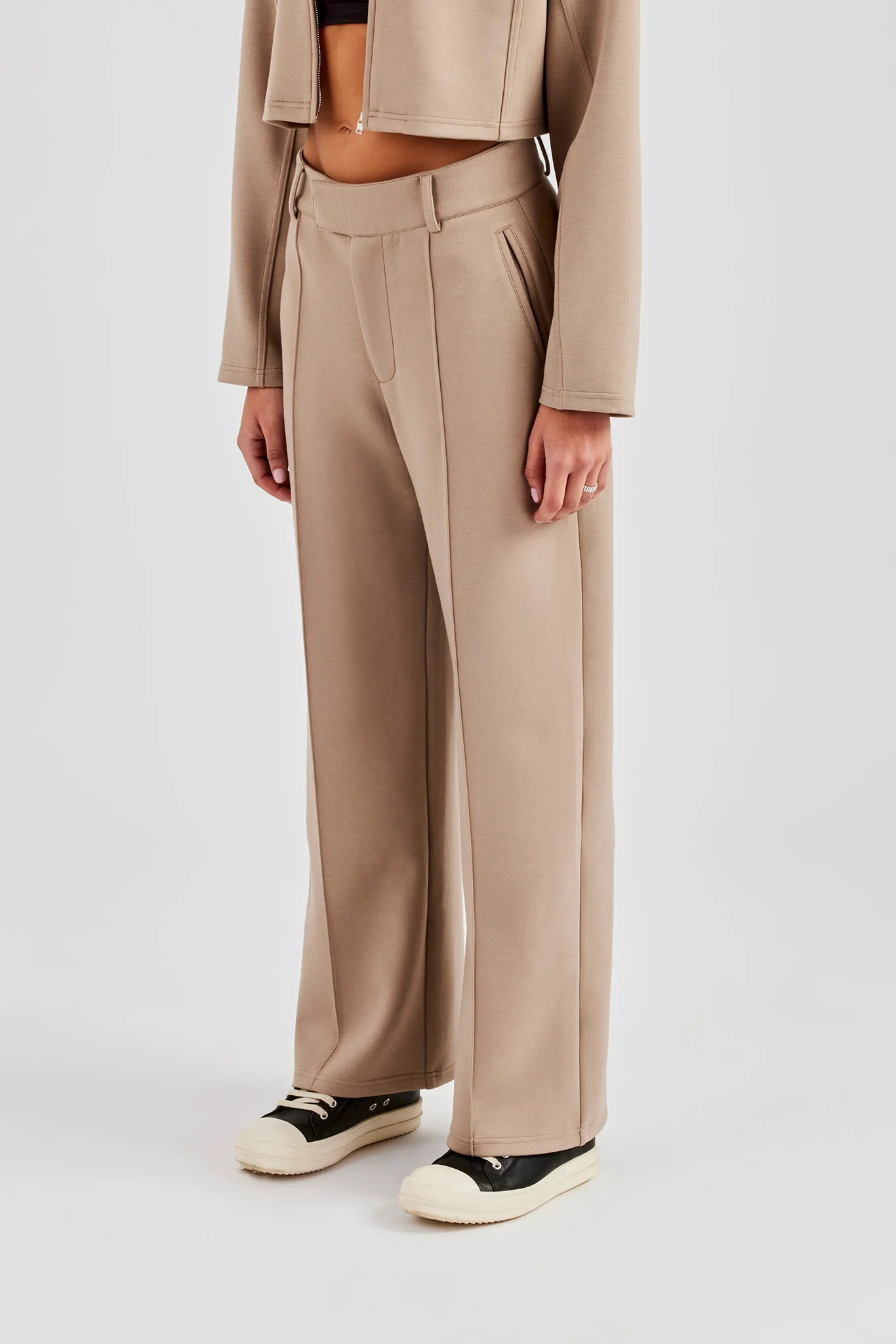 Scuba Tailored Trouser - Taupe