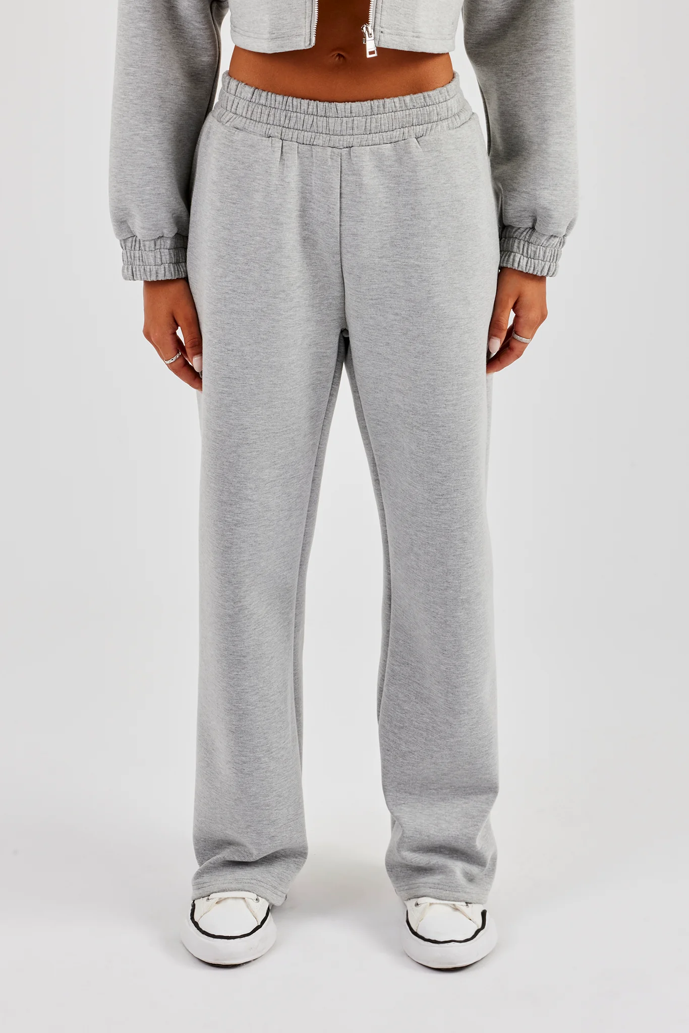 Scuba Wide Leg Jogger - Grey - Image 3