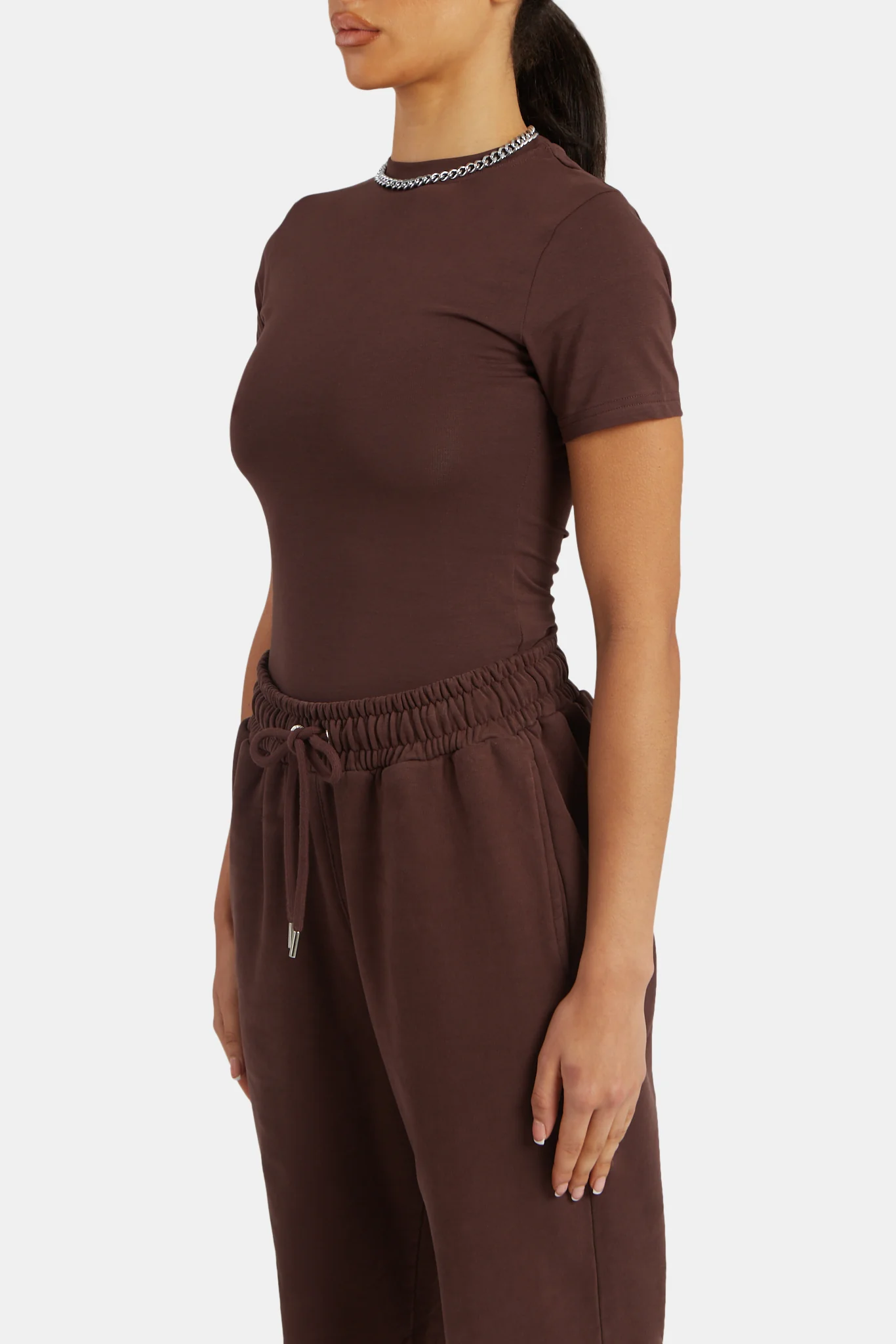 Short Sleeve Top - Chestnut - Image 2