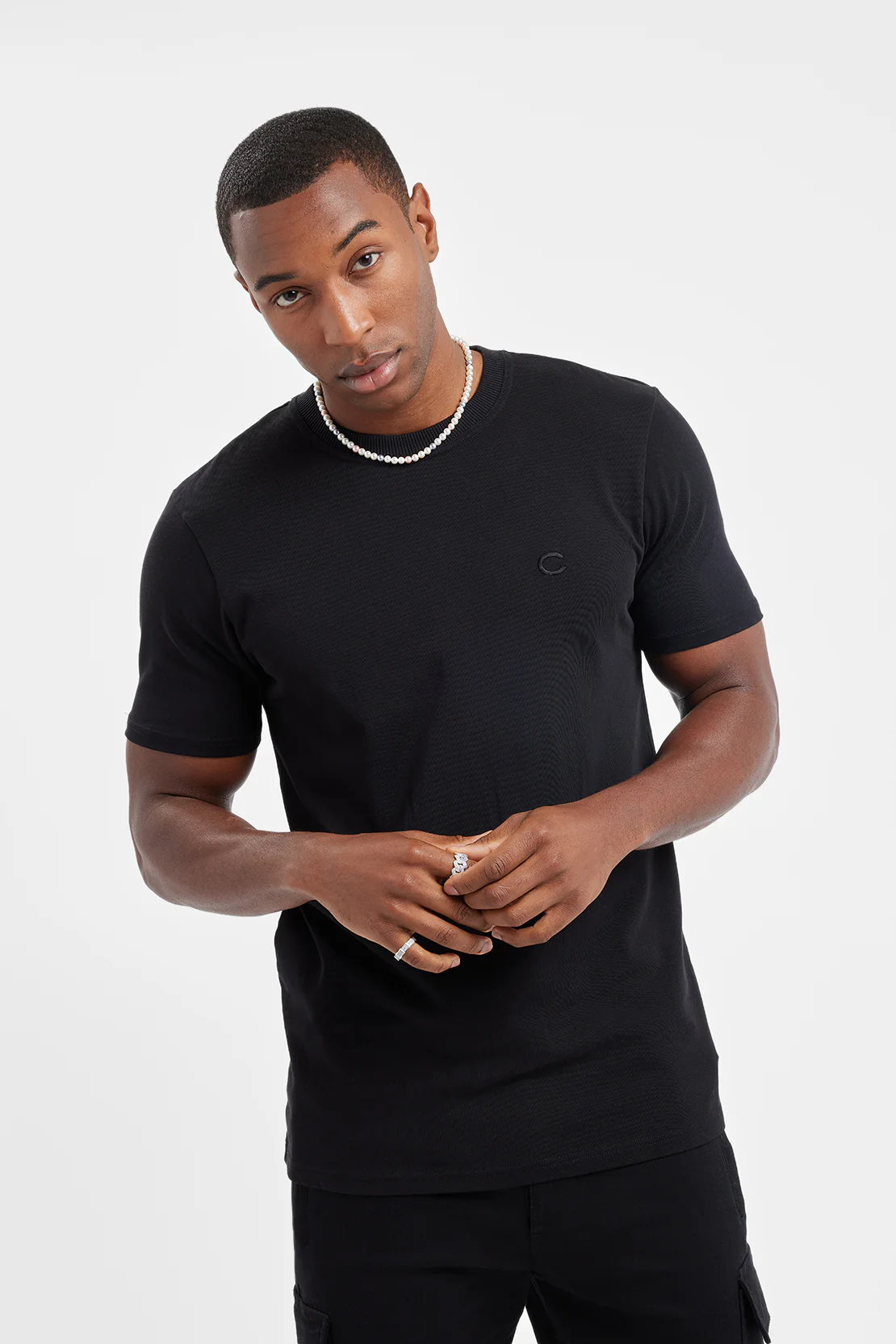 Slim Fit C T-Shirt - Black - Image 2