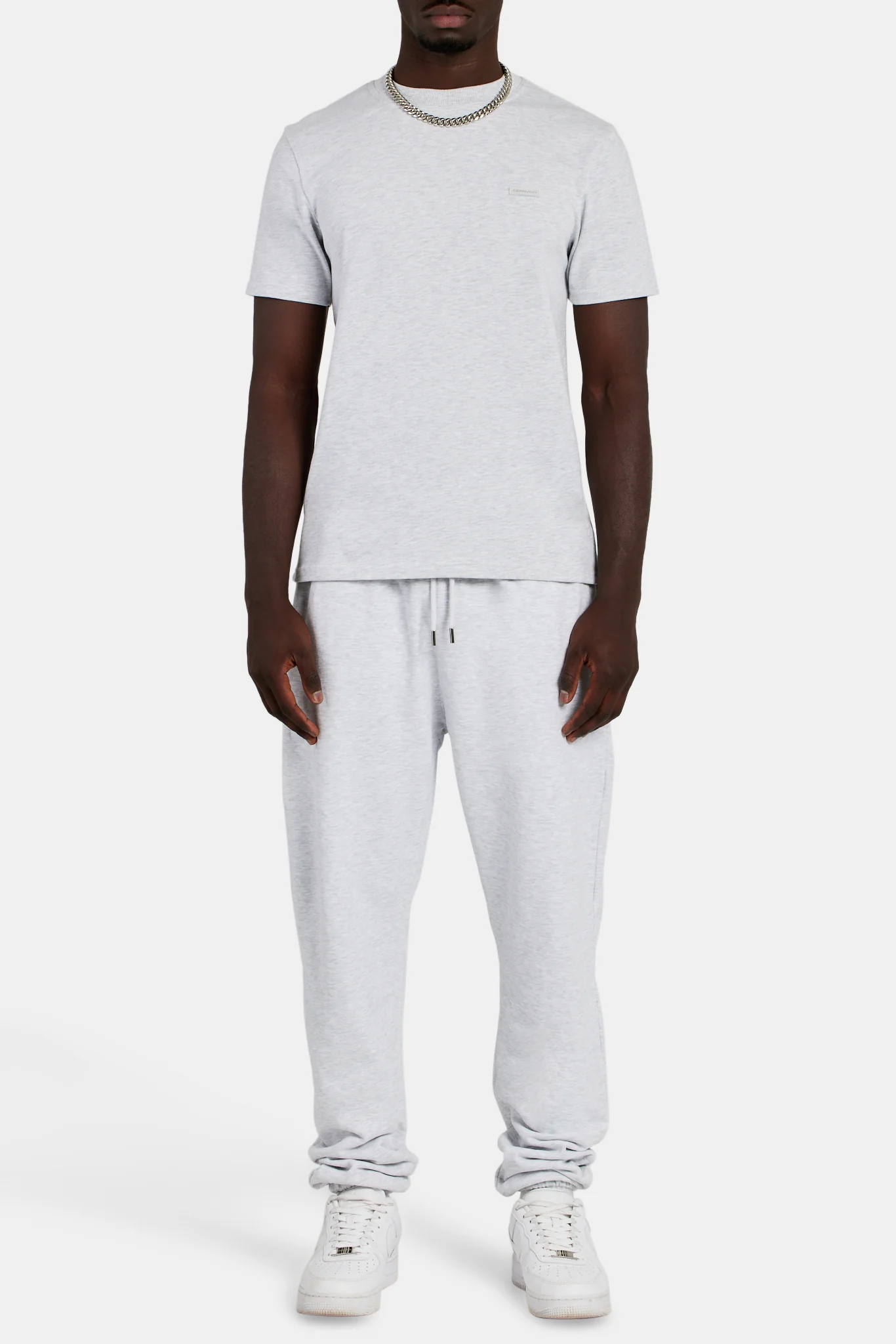 Slim Fit T-Shirt - Light Grey Marl - Image 2