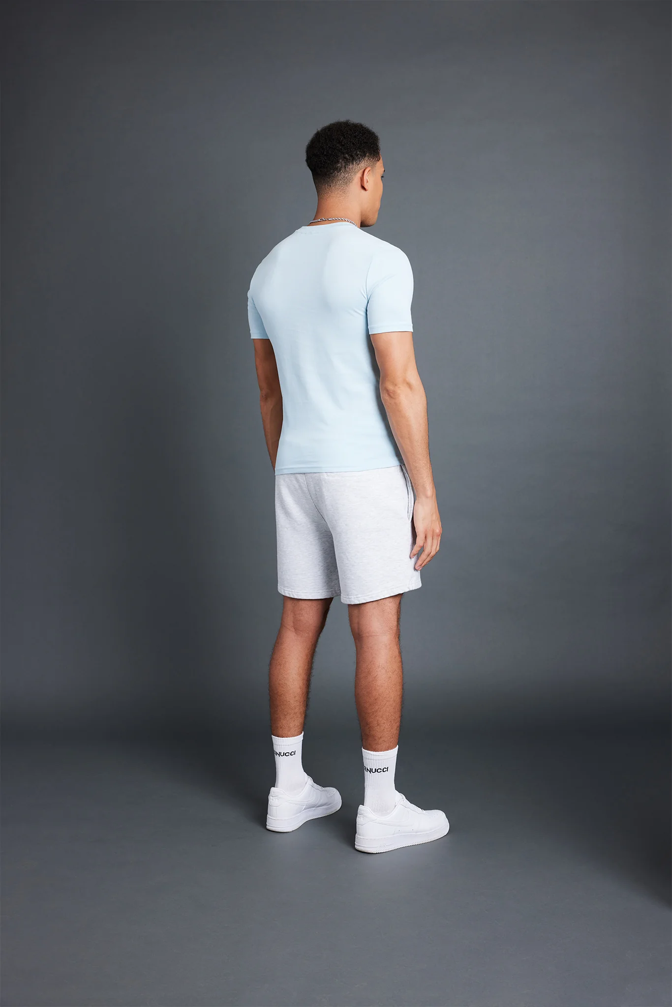 Soft Touch Slim Fit T-Shirt - Light Blue - Image 3