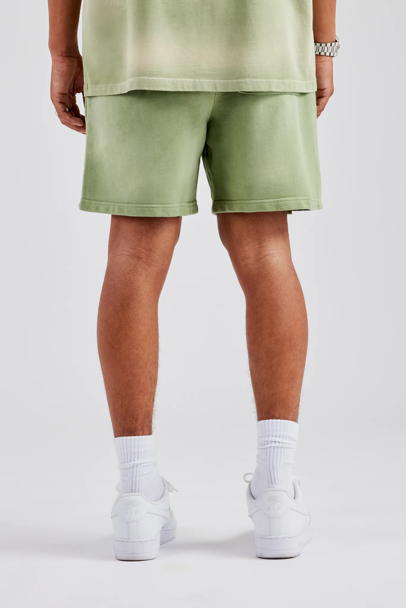 Spray Washed Paraiso Jersey Short - Washed Green - Image 3