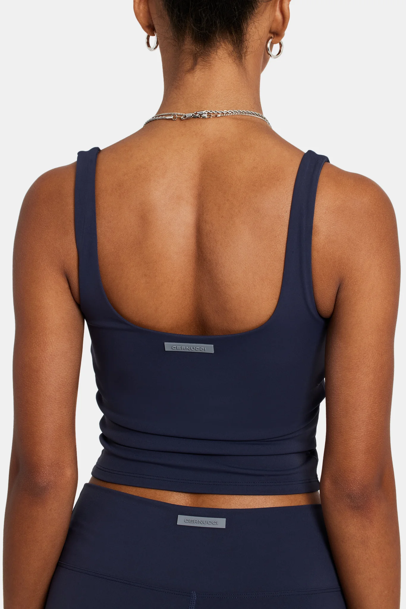 Square NeckTop - Navy - Image 3